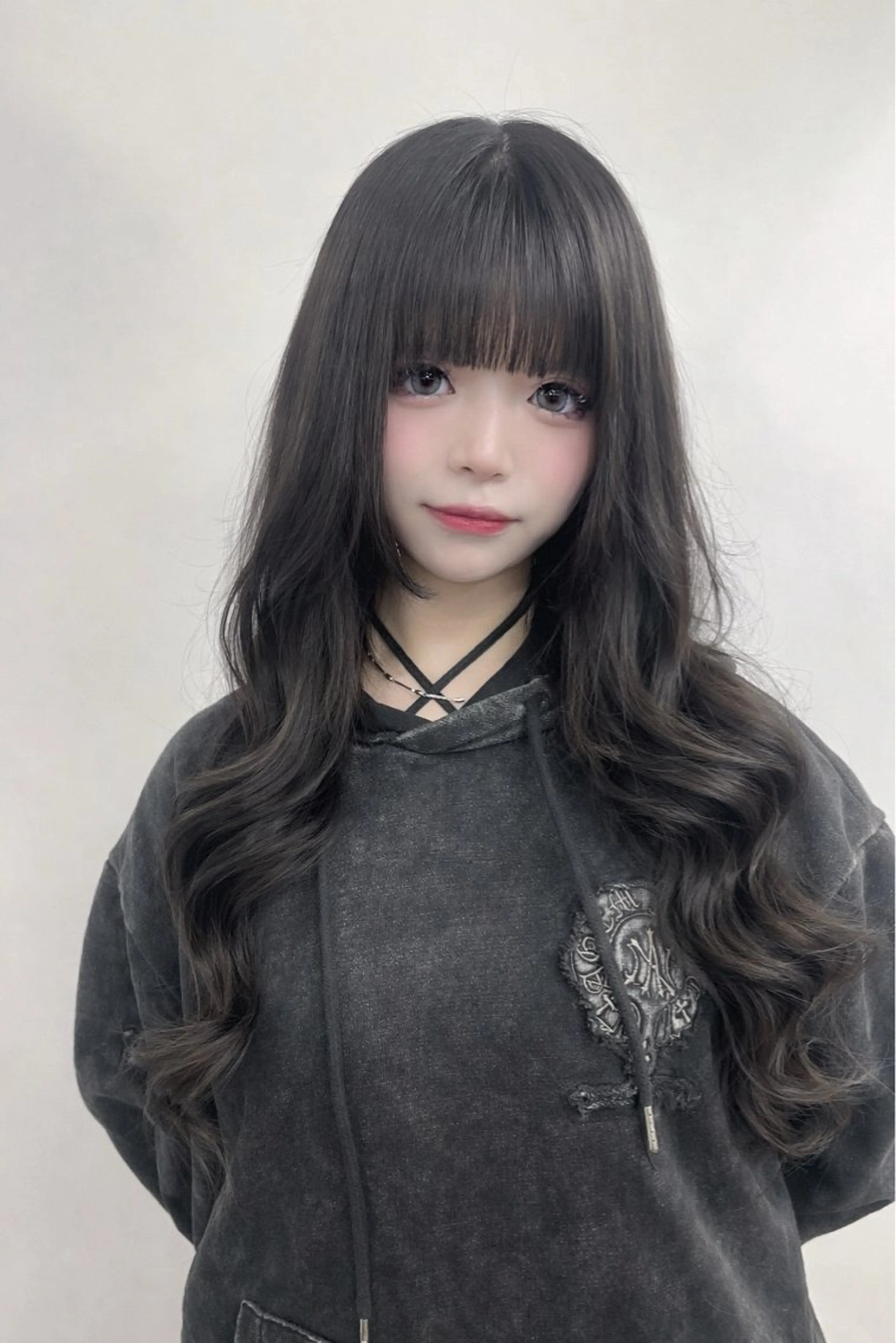 ロング カラー エクステ カット ヘアカラー トリートメント エクステ ヘアセット 下妻 カラーエクステ難波のヘアスタイル