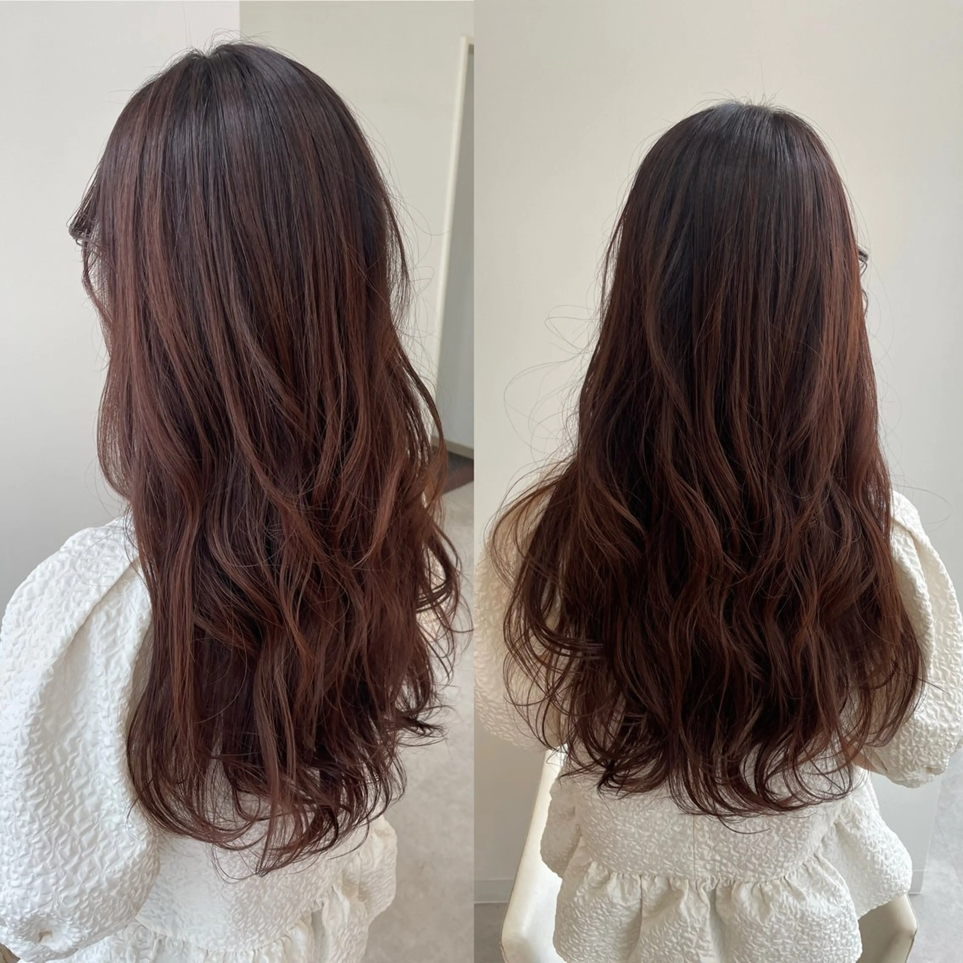 ロング カラー ベージュカラー ピンクカラー ピンクベージュ 葭葉 久美子のヘアスタイル