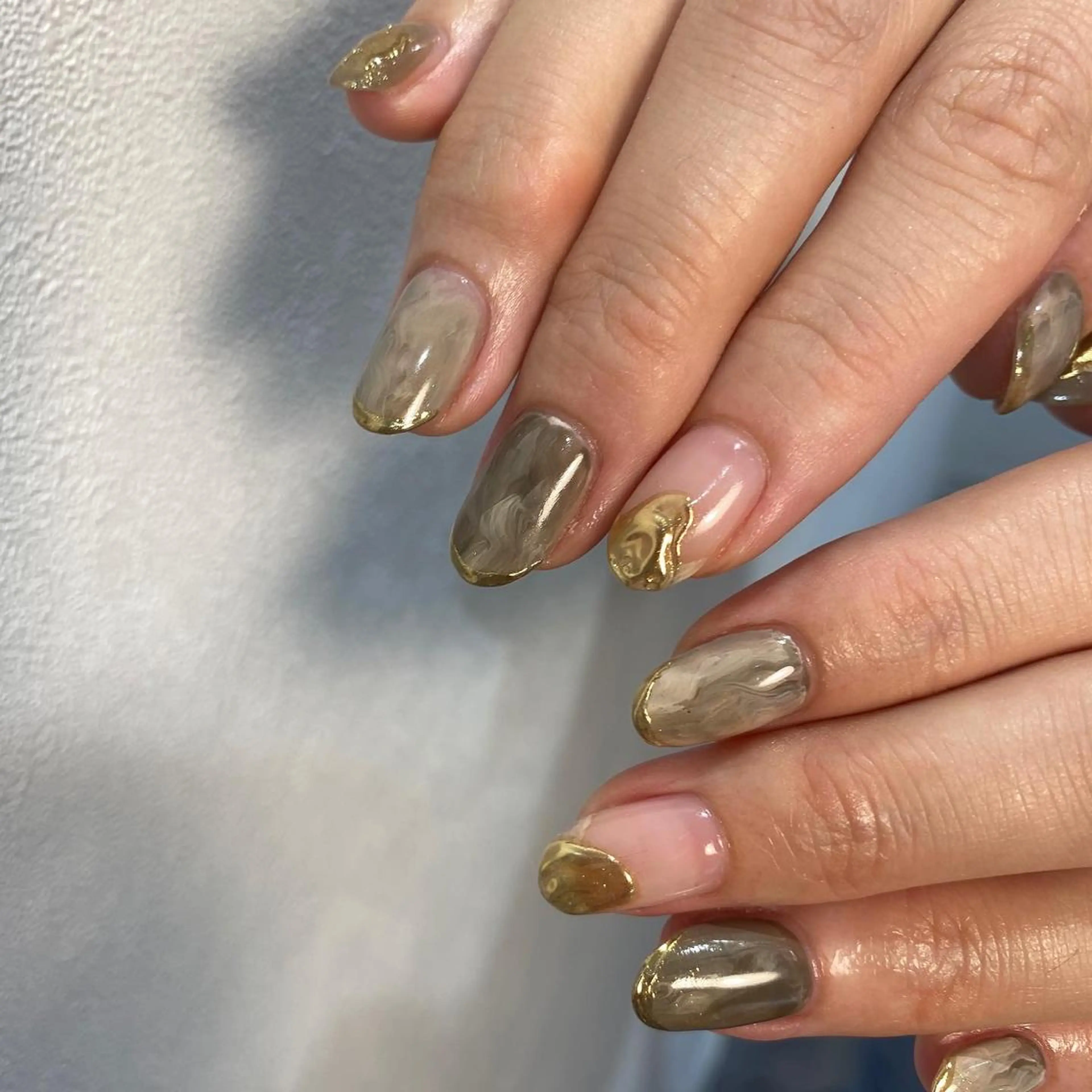 ネイル ハンドネイル NINEnami ニュアンスネイルのネイルデザイン