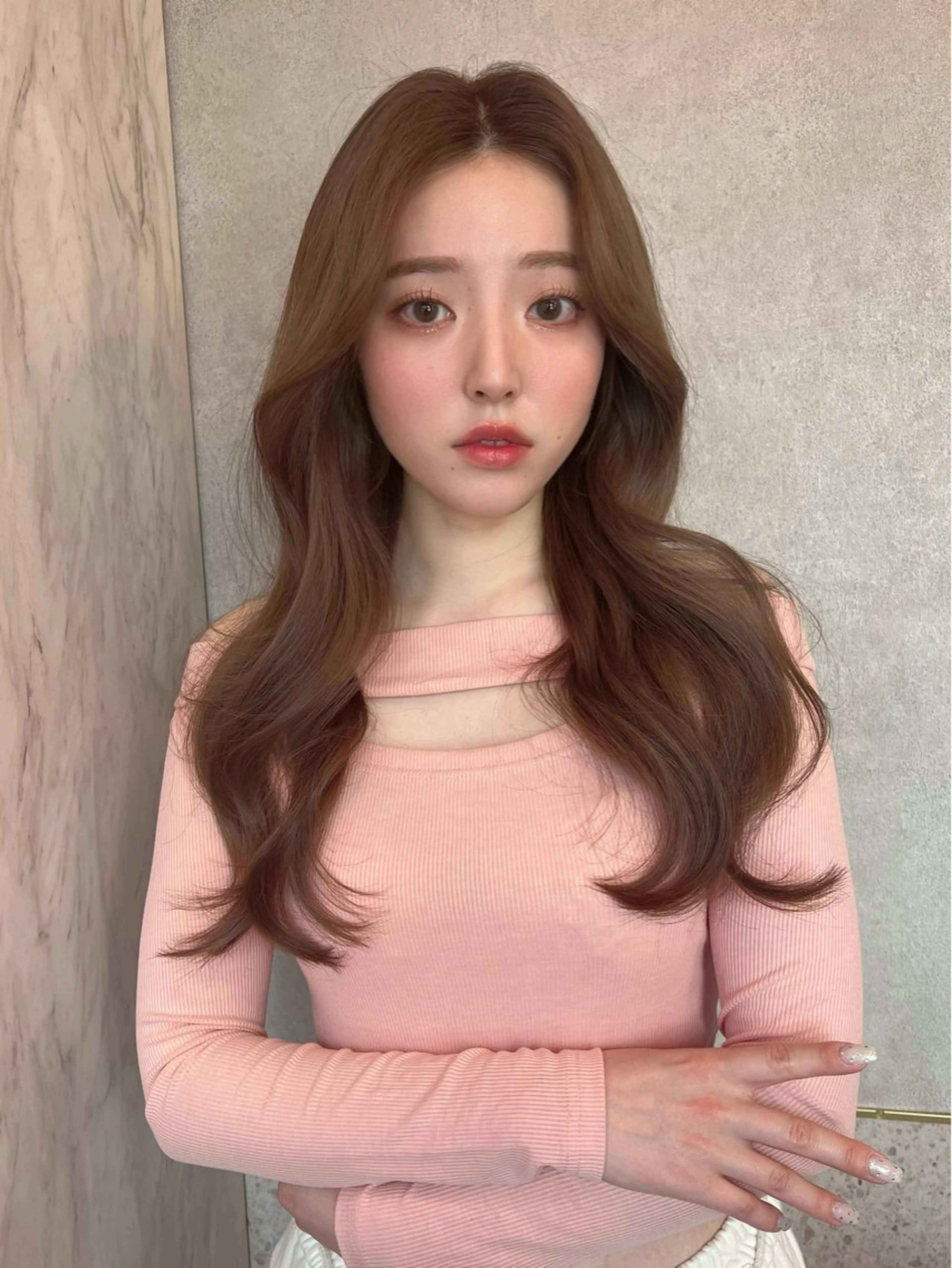 ロング カラー レイヤーカット Loom .by Sea  ルームバイシー所属・レイヤー/前髪/ 韓国/CHIHIROのヘアスタイル