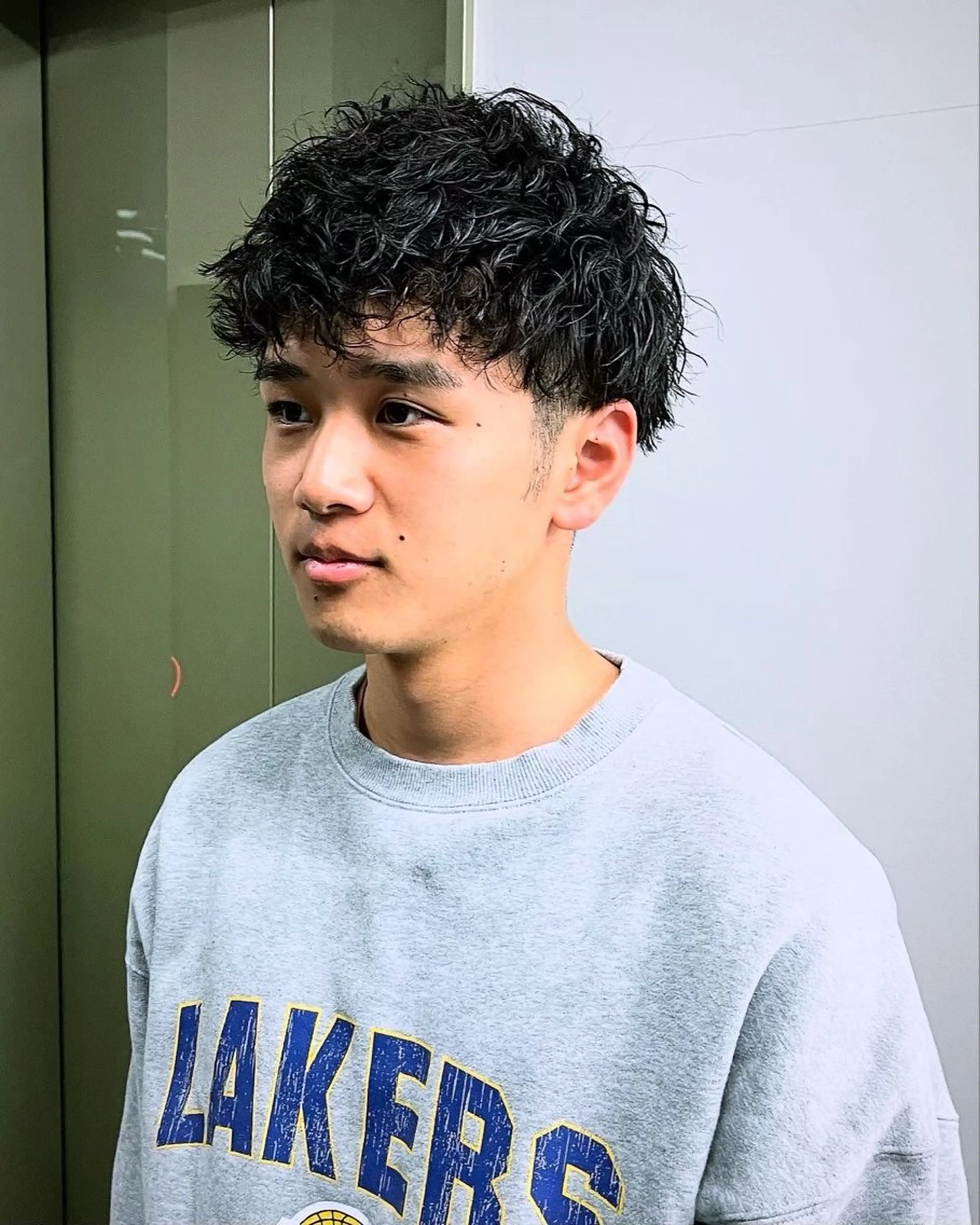 ショート パーマ メンズ メンズパーマ ツイストスパイラルパーマ ショートヘア スパイラルパーマ カット パーマ ニュアンスパーマ/ ウルフ/ときなのヘアスタイル