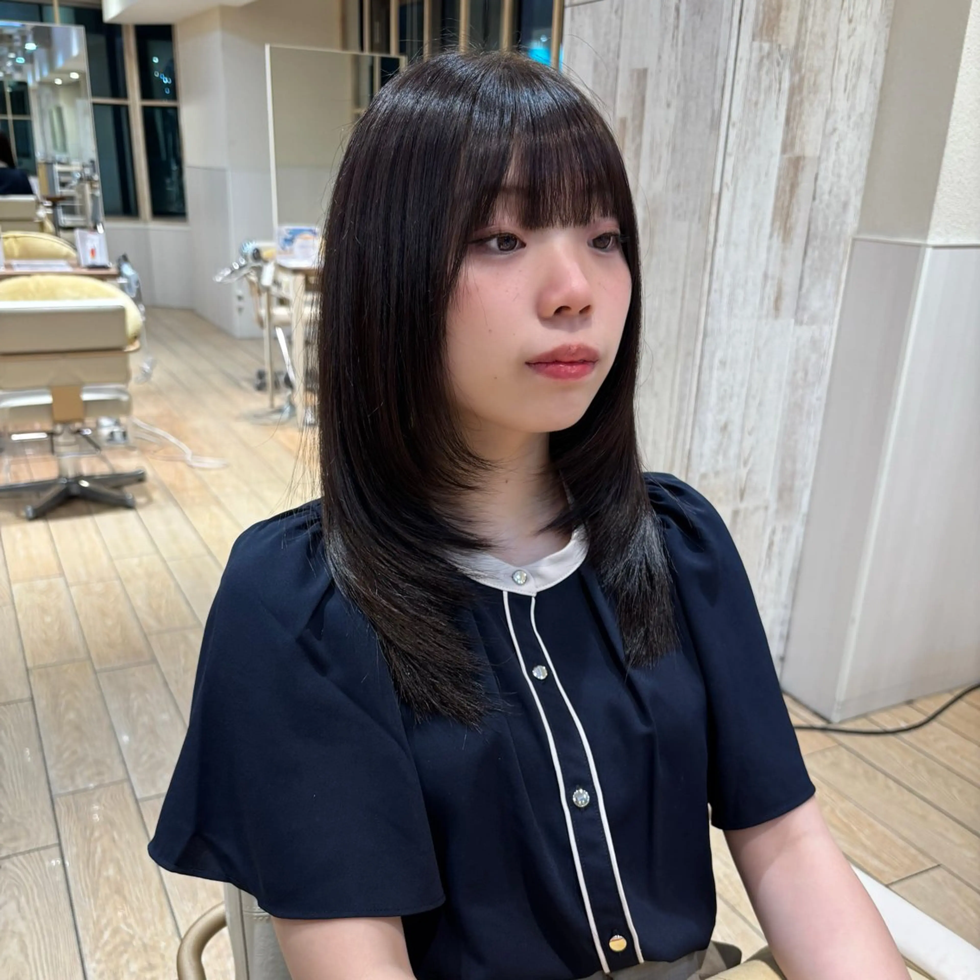 セミロング AFLOAT D’L所属・カットモデル募集‎ / 角本 藍のヘアスタイル