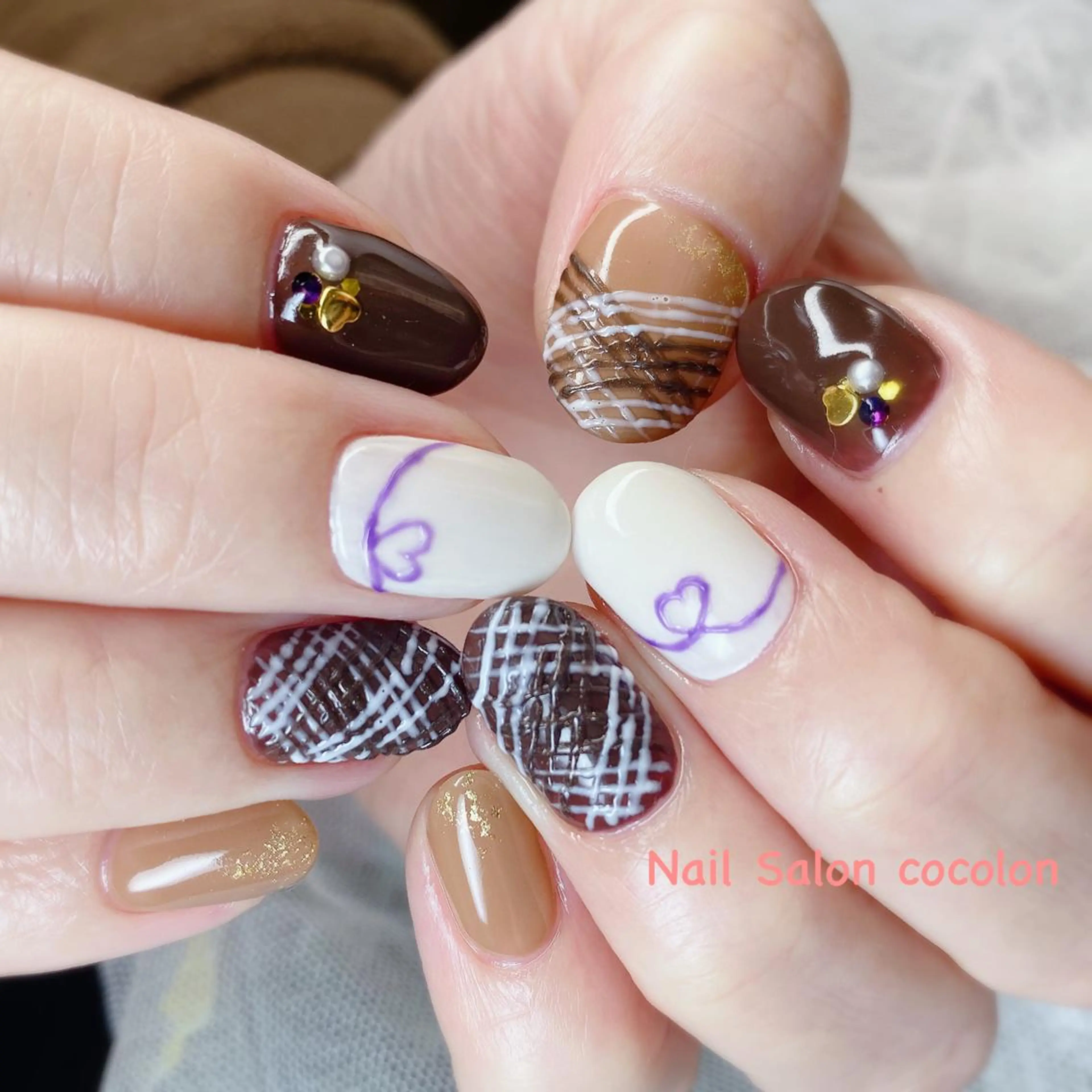 ネイル アートネイル ハンドネイル 柴崎 美幸のネイルデザイン