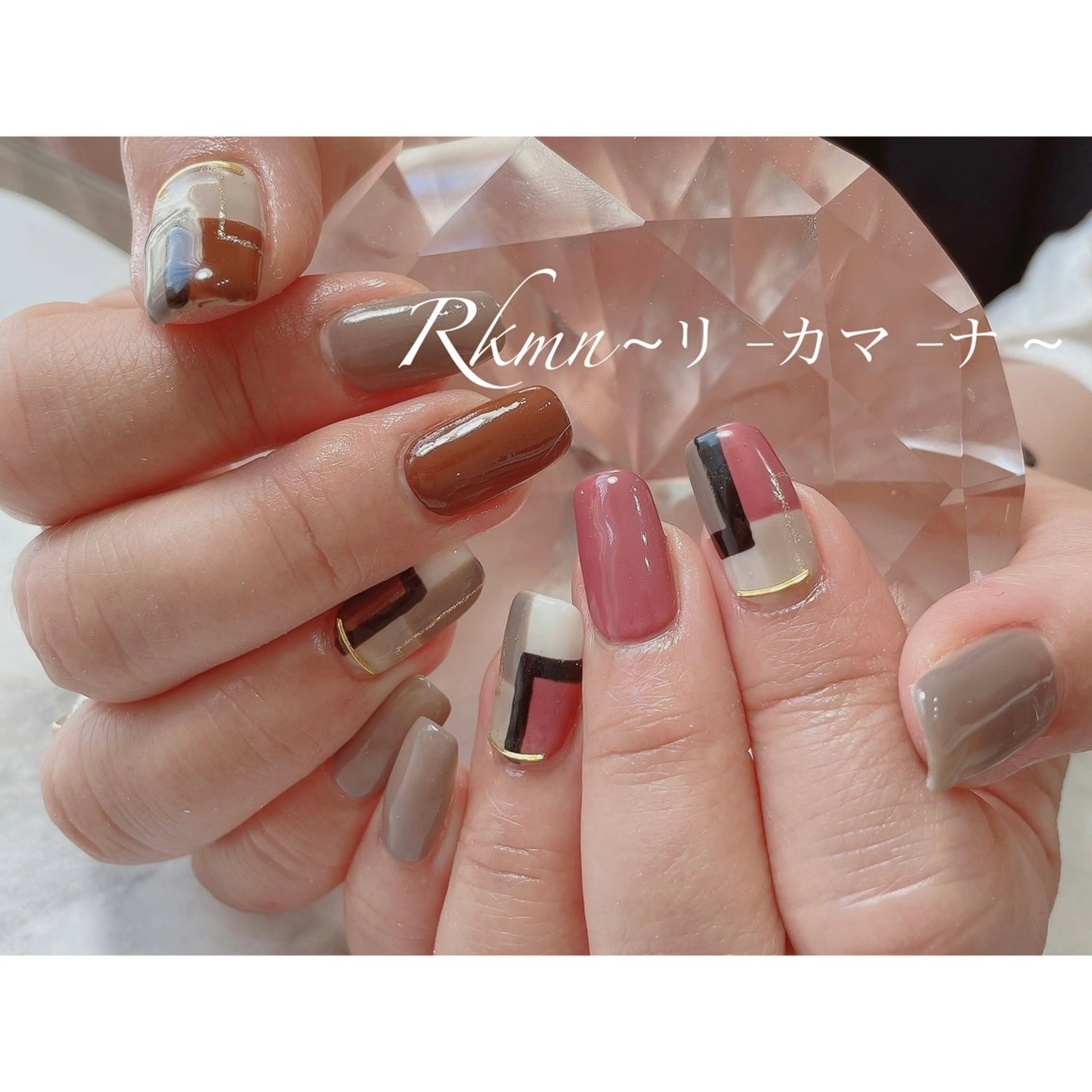 ネイル アートネイル 春ネイル ハンドネイル フットネイル ハンドケア Rkmn ~リ-カマ-ナ~のネイルデザイン