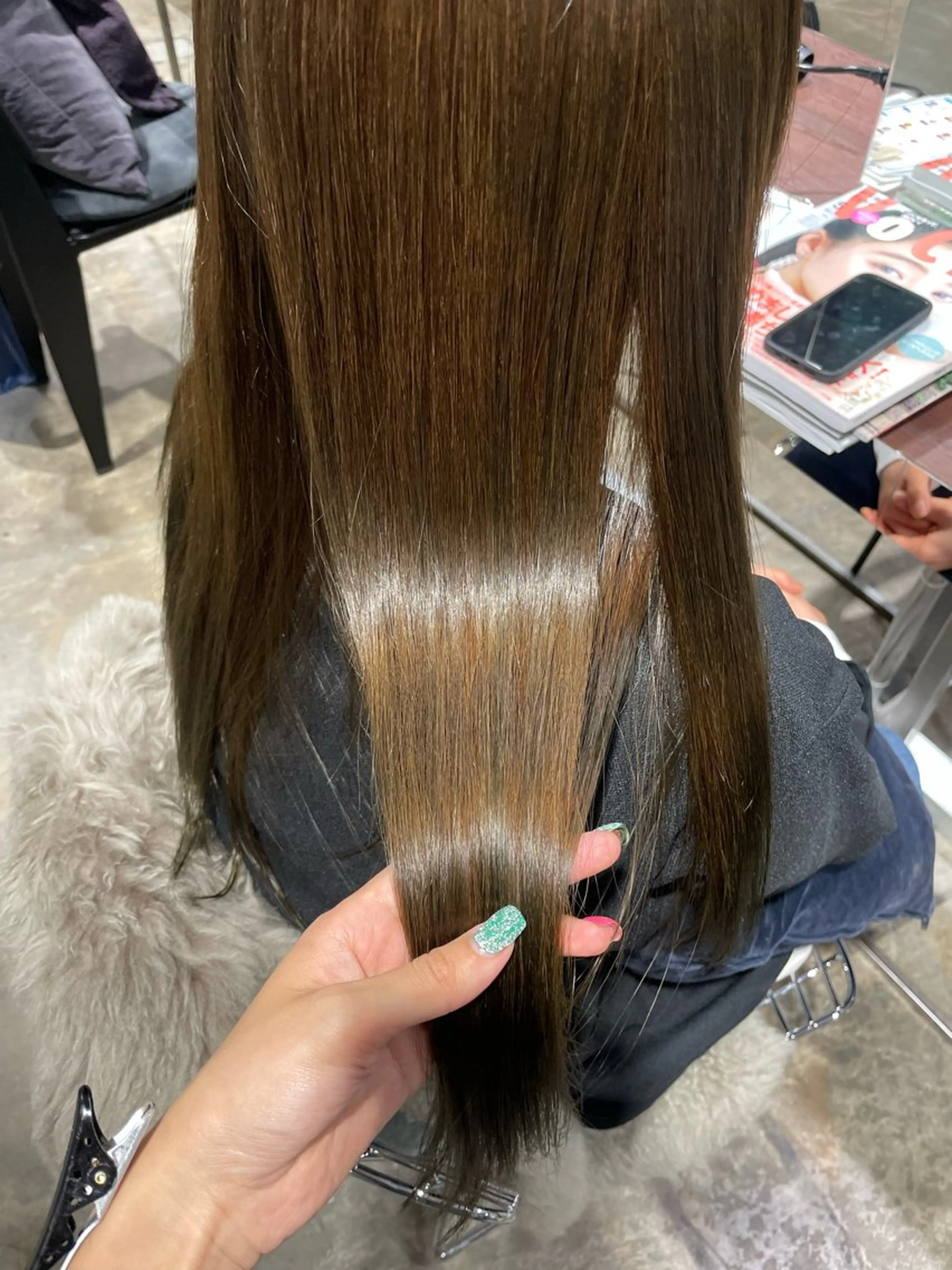 ロング 大迫 江梨のヘアスタイル