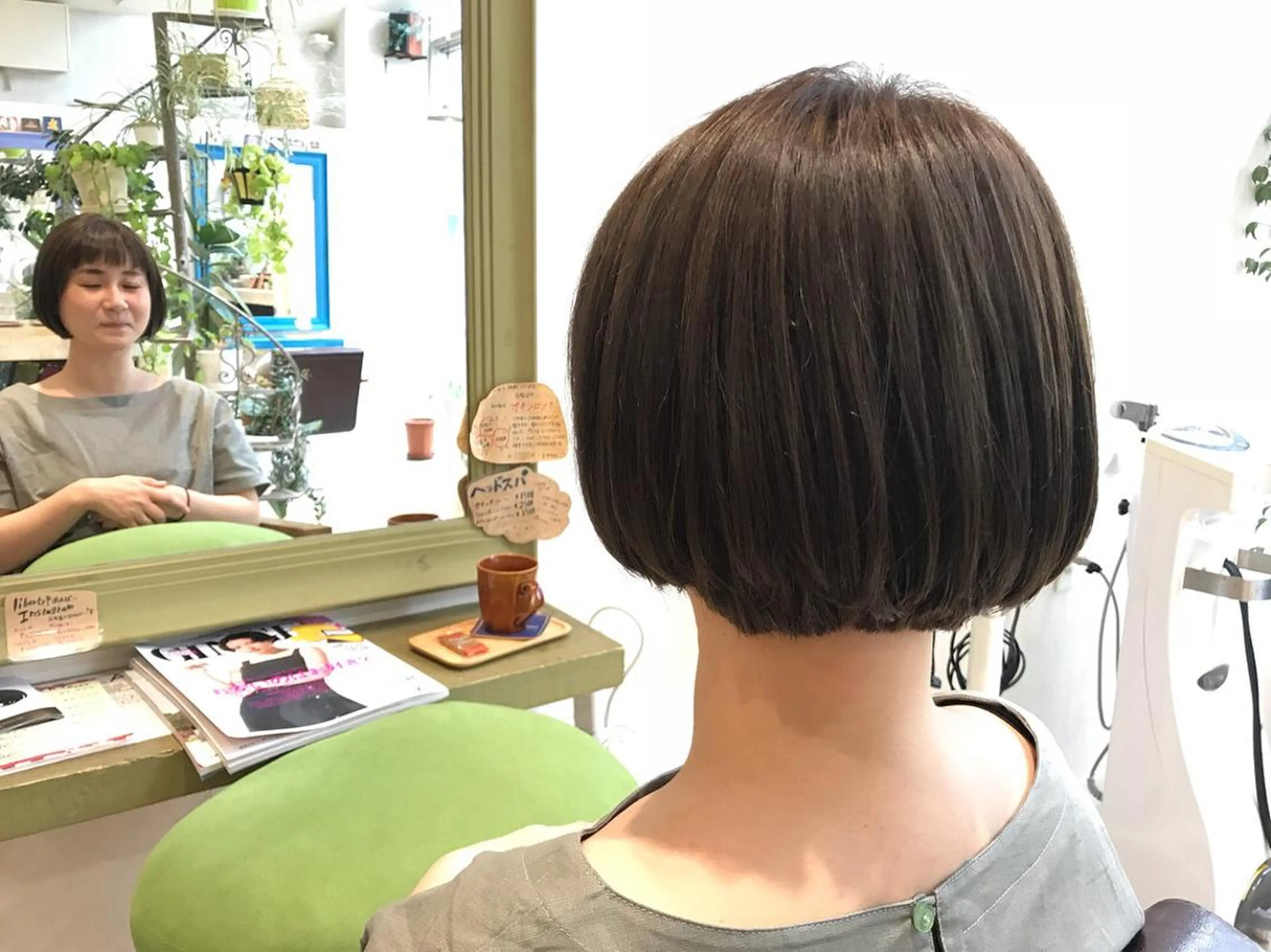 ショート カラー ボブ メンズ指名多数!! SiLO 田島のヘアスタイル
