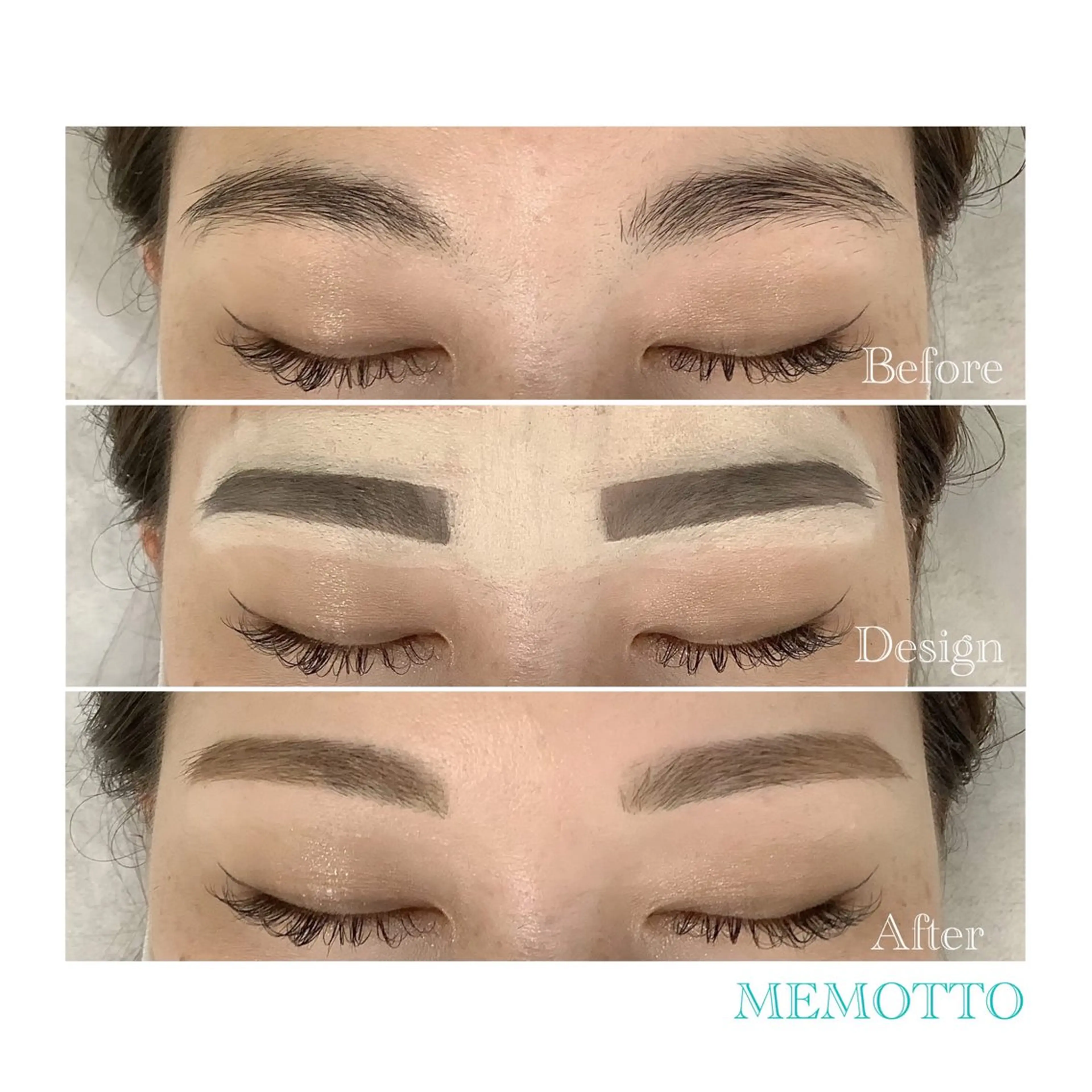 アイブロウ 眉毛ワックス脱毛 ワックス脱毛 MEMOTTO CHIHIROのマツエク・マツパデザイン