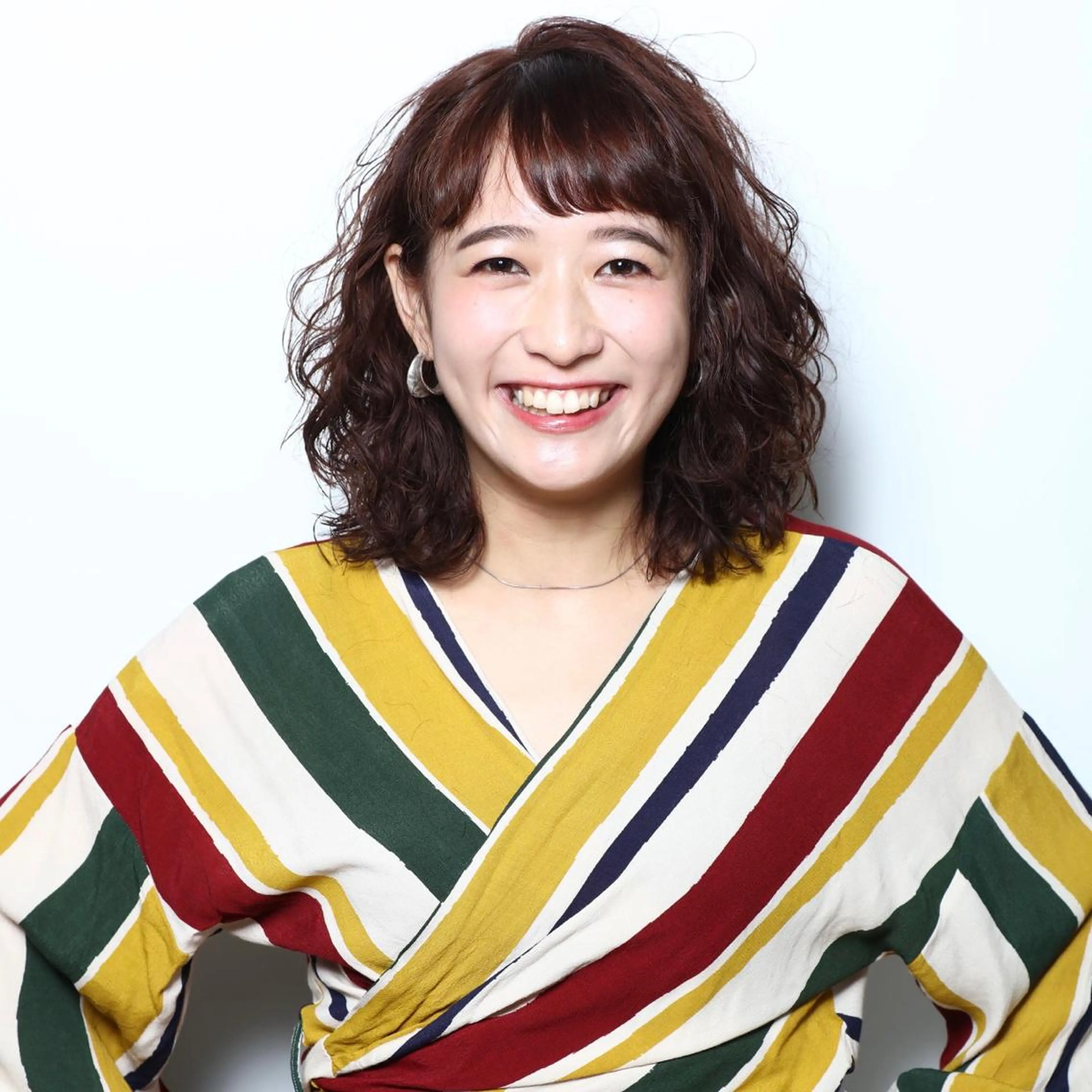 ミディアム パーマ ミディアムパーマ ボブ YinYang所属・川﨑 章弘のヘアスタイル