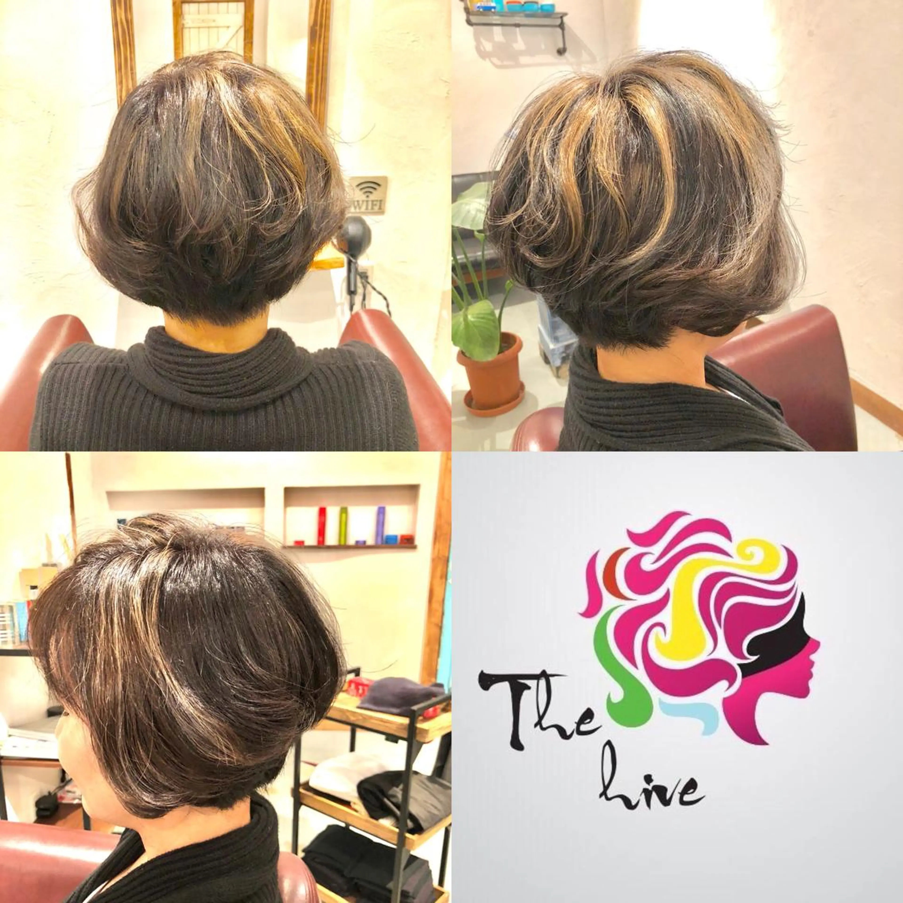 ショート カラー カット ヘアカラー Hair salon The  hiveのヘアスタイル