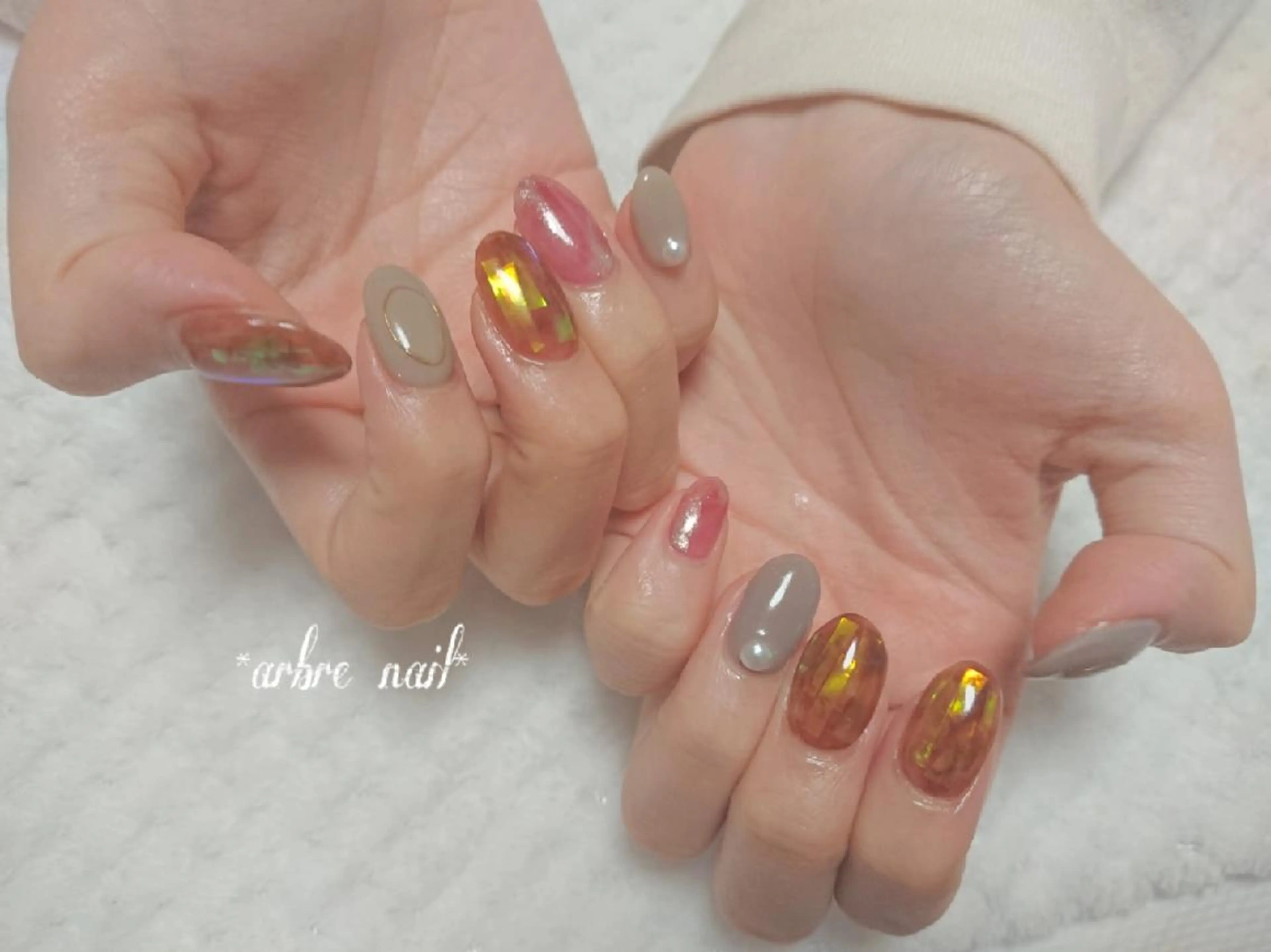 ネイル ＊arbre nail＊.アーブルネイル所属・✯.。 arbre  nail 。✯.のネイルデザイン