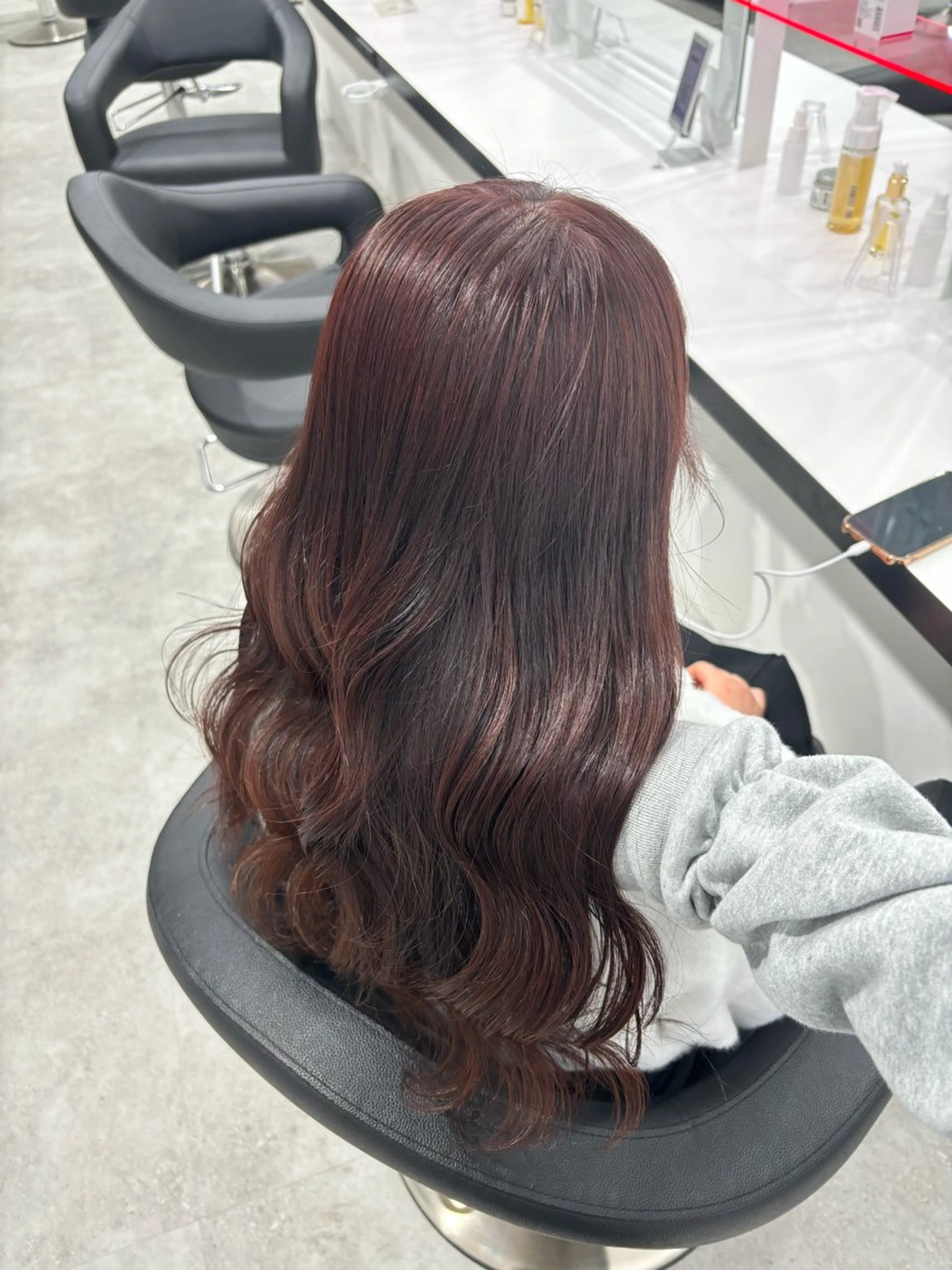 セミロング ヘアカラー トリートメント Wカラー/暖色/べ ージュりく©︎🐝のヘアスタイル