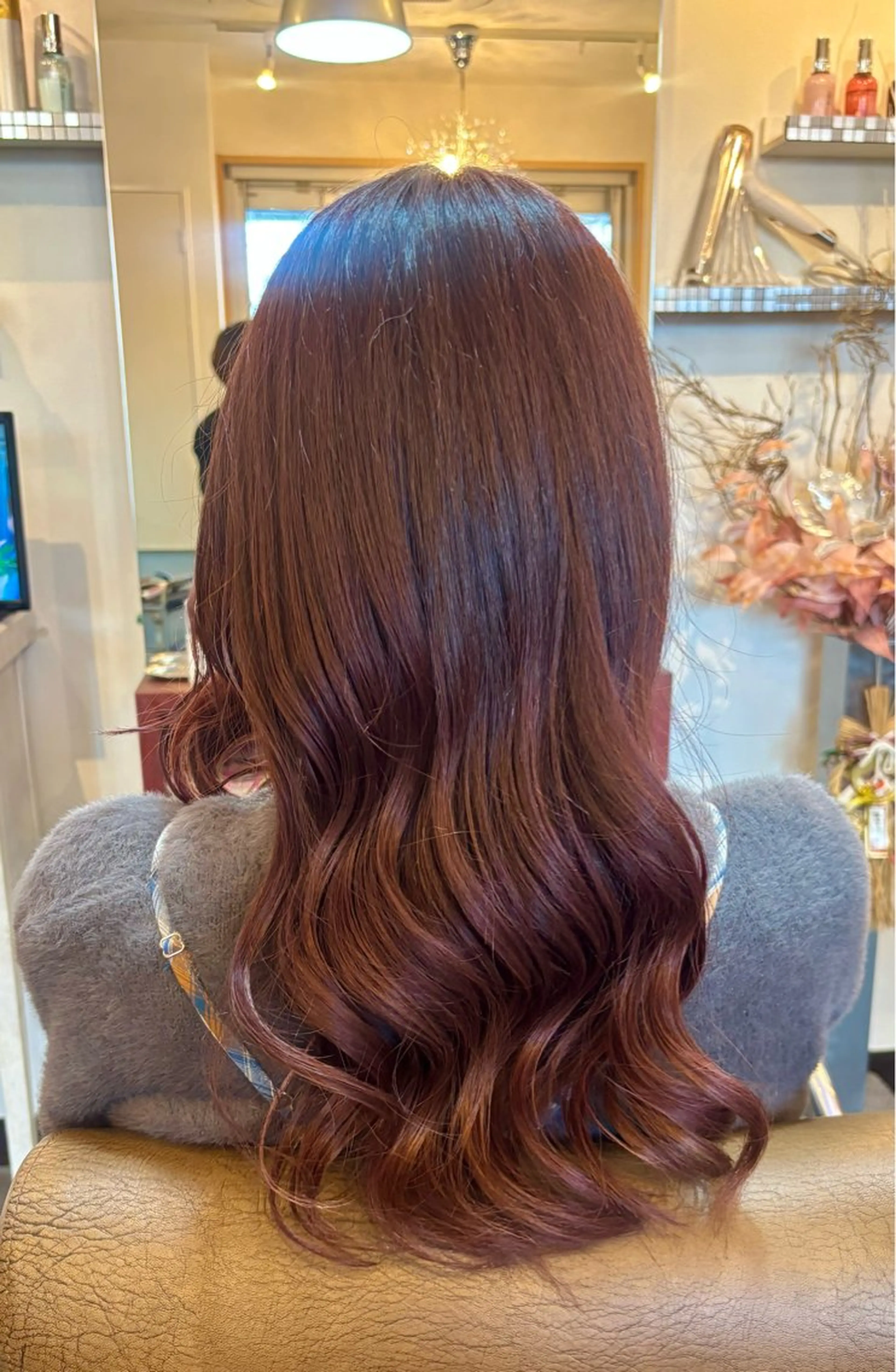 カラー ブリーチ ブラウンカラー ピンクカラー fine hair所属・井上 拓海のヘアスタイル