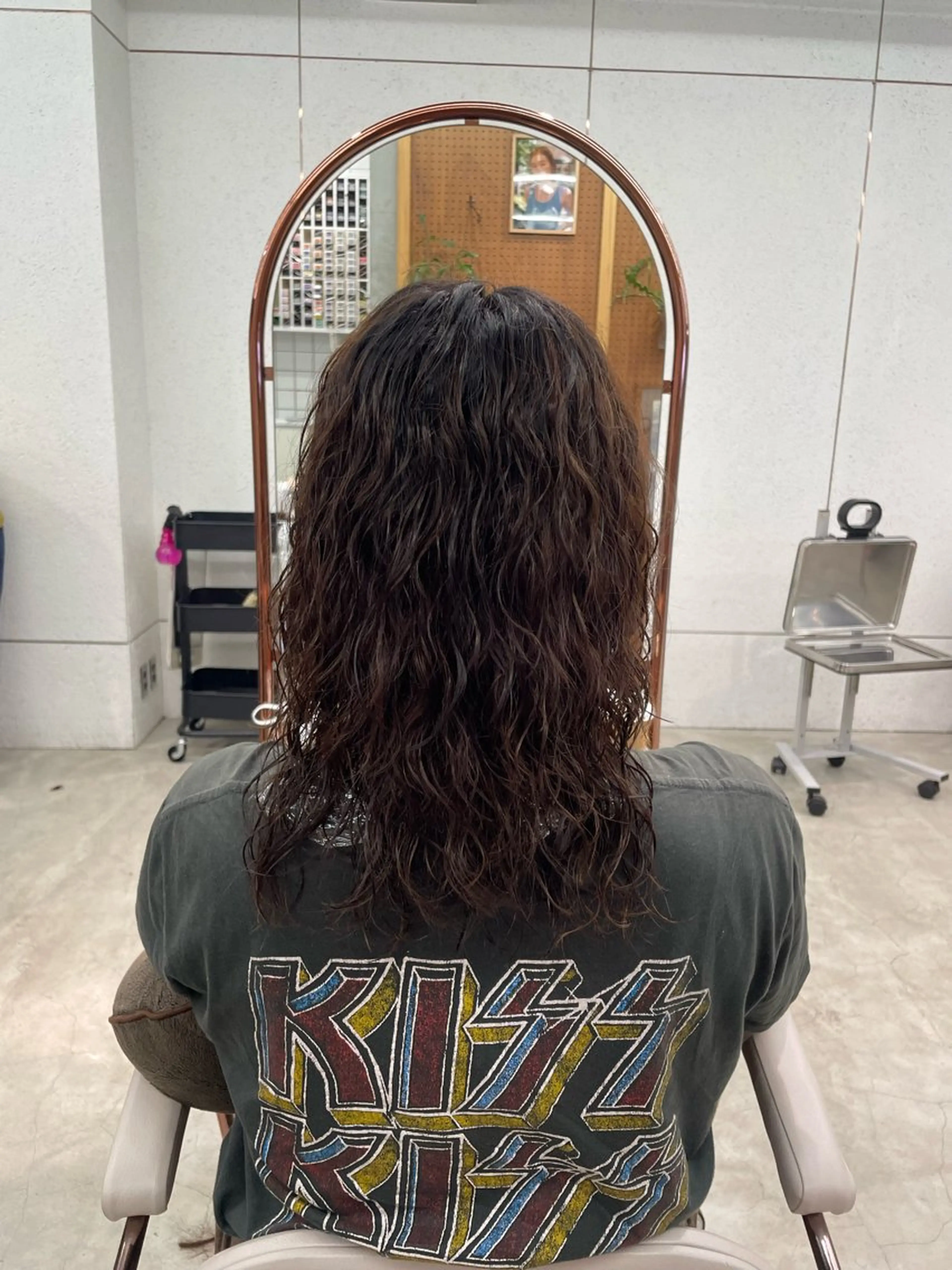 ロング パーマ 鶴井 美空のヘアスタイル