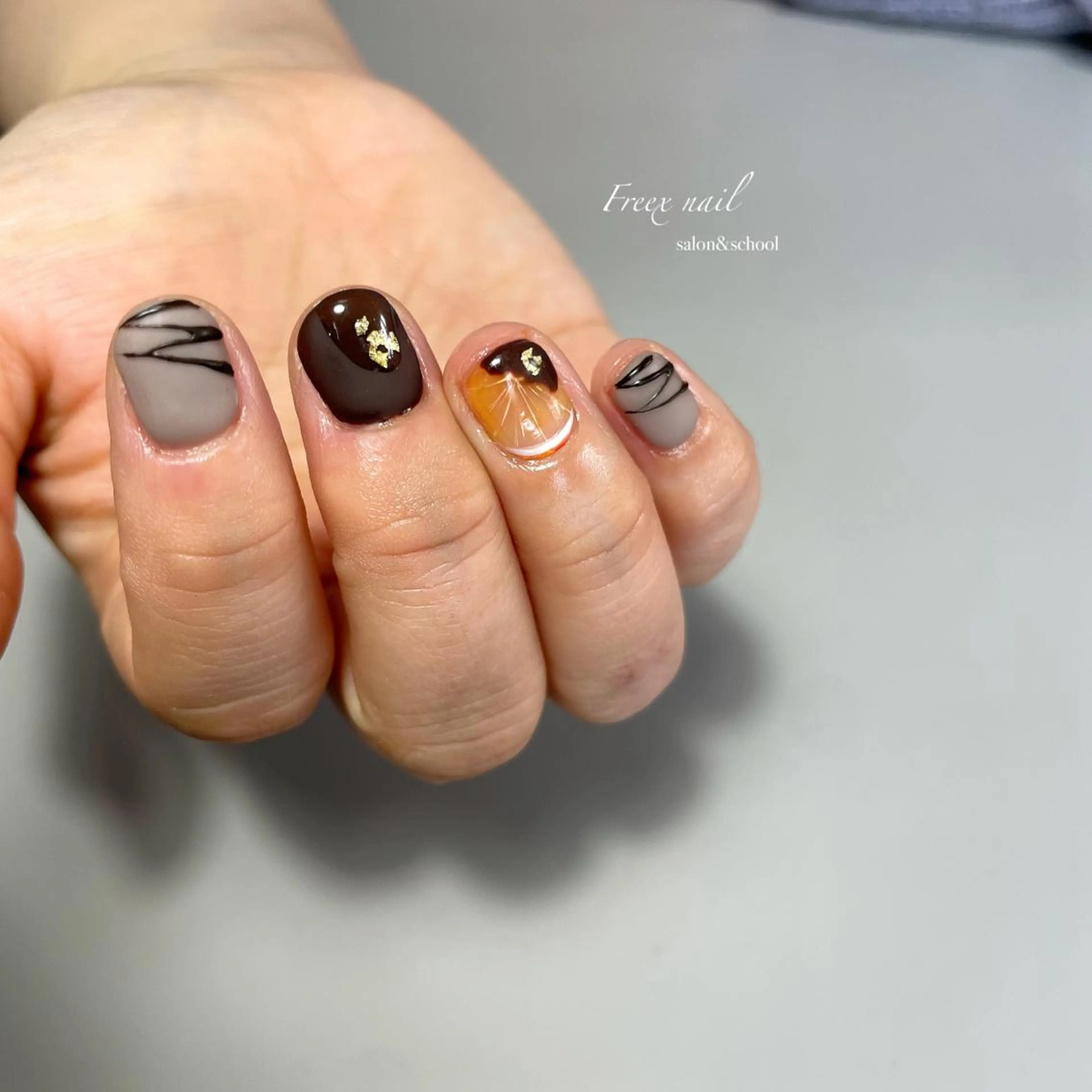 ネイル バレンタイン ハンドネイル フットネイル Freex nail所属・freex nail /ニュアンス/個性派のネイルデザイン