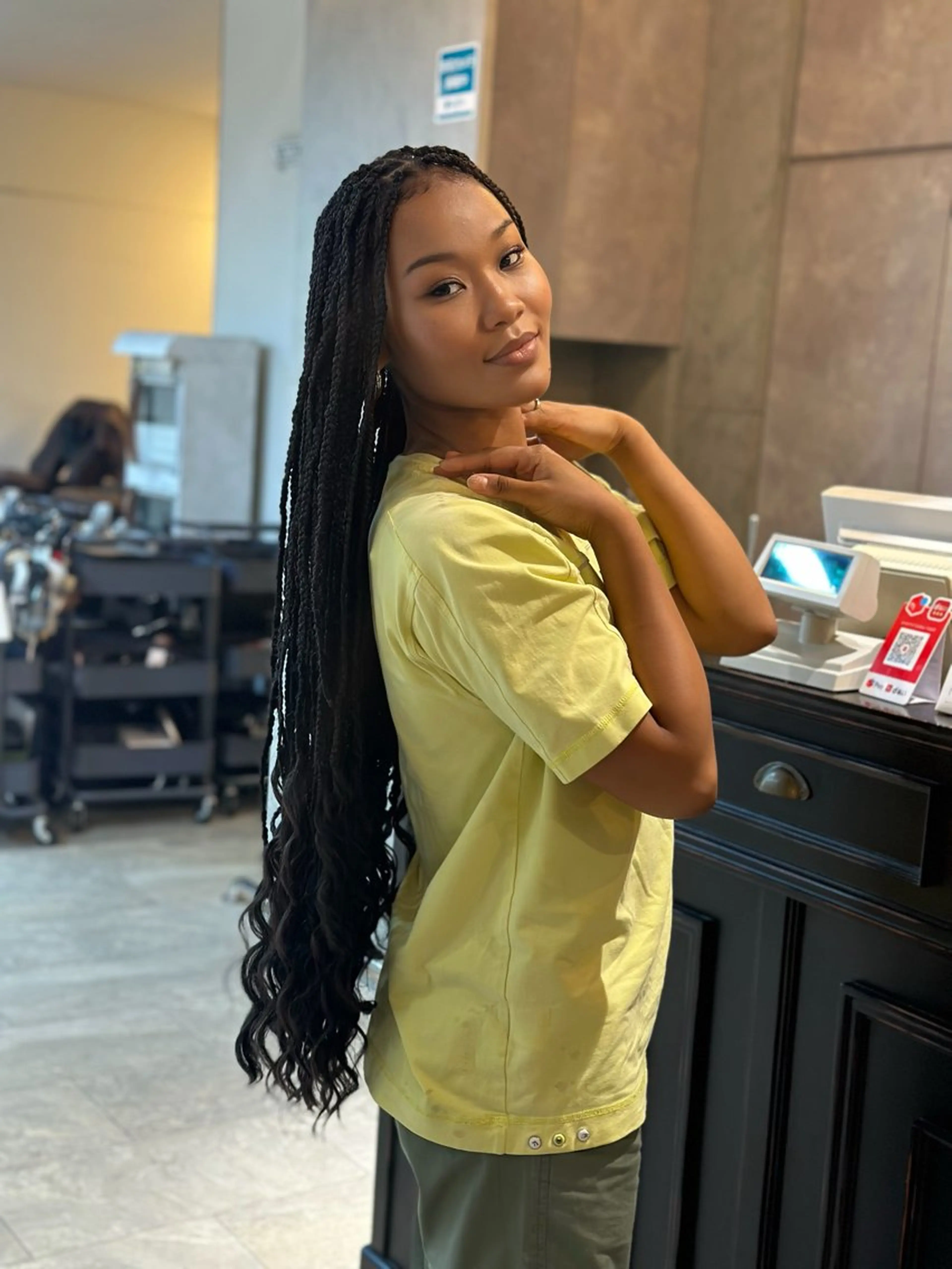 メンズ キッズ エクステ ヘアセット BRAIDS💎愛子 大人ハイライト💎のヘアスタイル