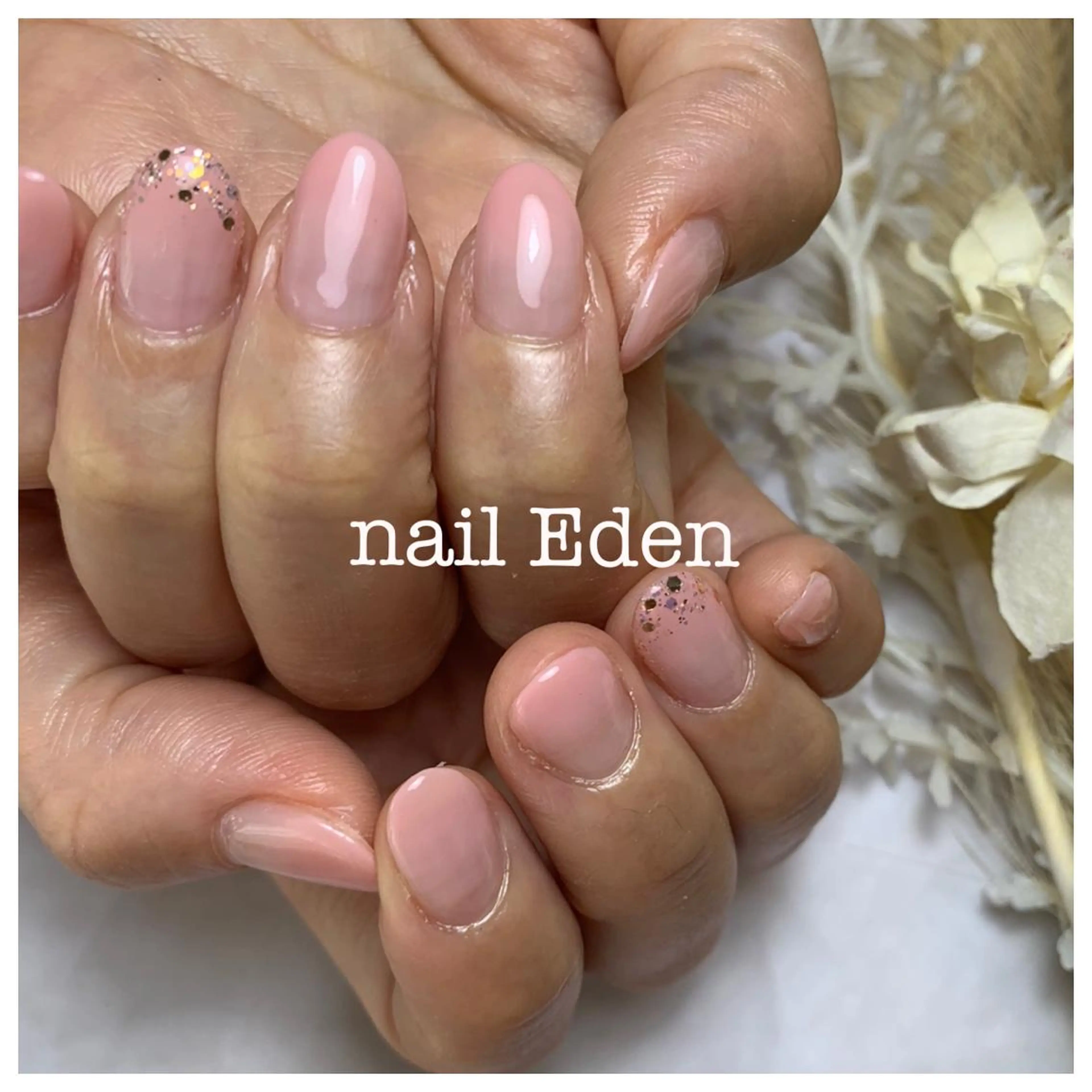ネイル グラデーション ラメ(グリッター) 持ち込み ハンドネイル ハンドケア Eden　private nail saron所属・Eden ♾️のネイルデザイン