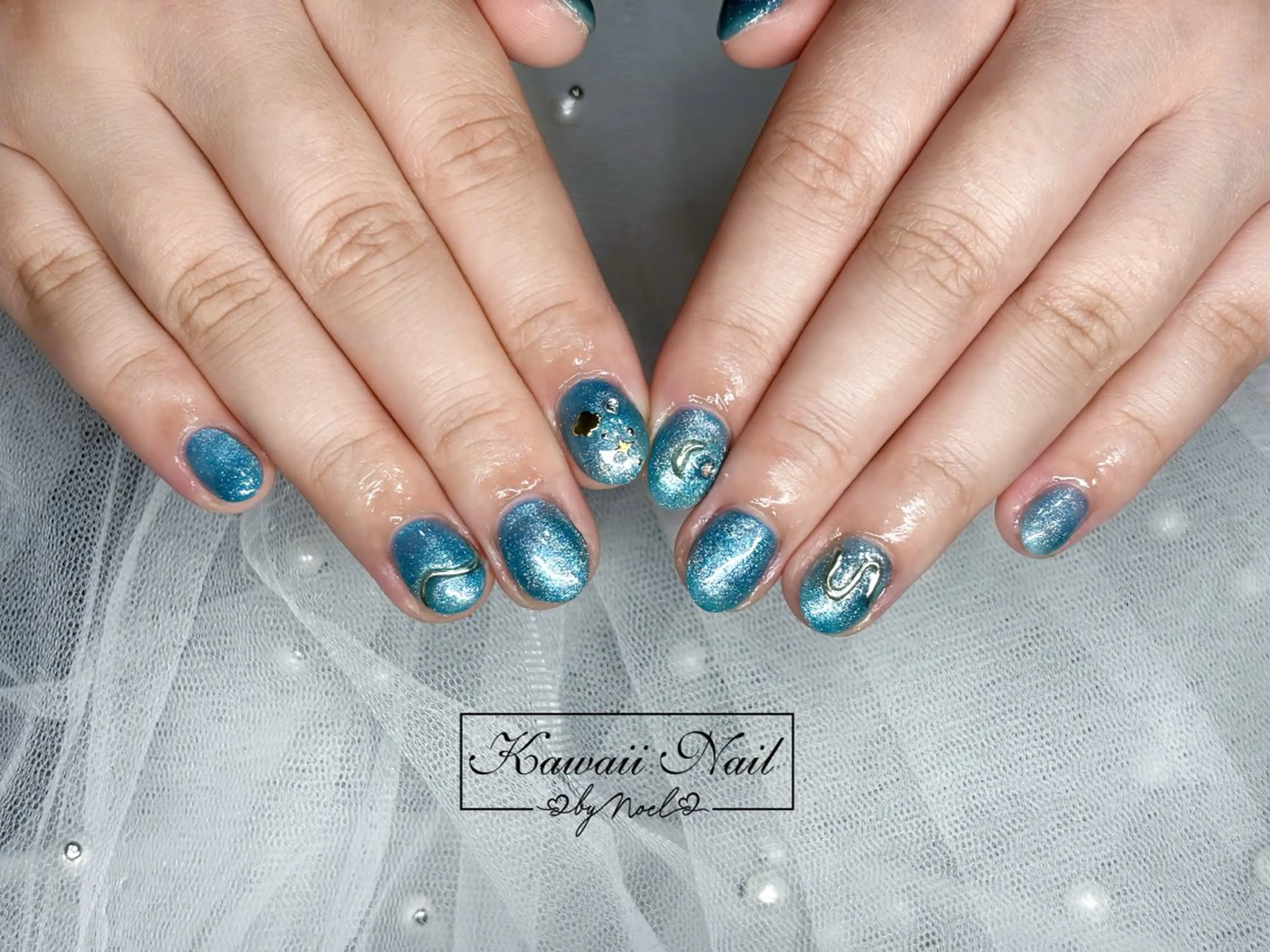 ネイル アートネイル フットネイル フレンチネイル ジェルネイル 韓国ネイル Kawaii Nail Salon所属・YURI NAIL NARITAのネイルデザイン