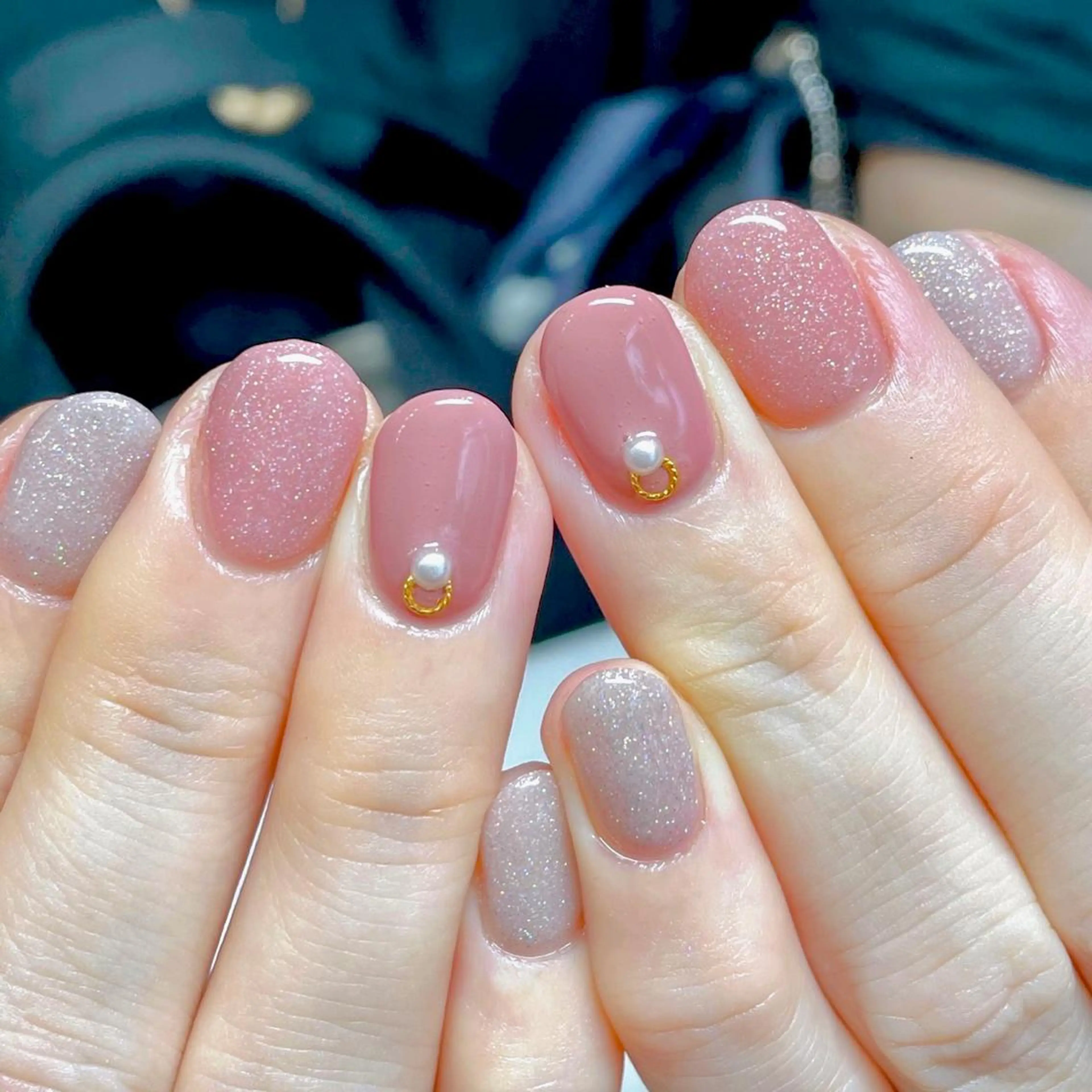 他店ジェルオフ無し◆20色から選べるピンク系ワンカラー◆丁寧なウォーターケア込みの写真