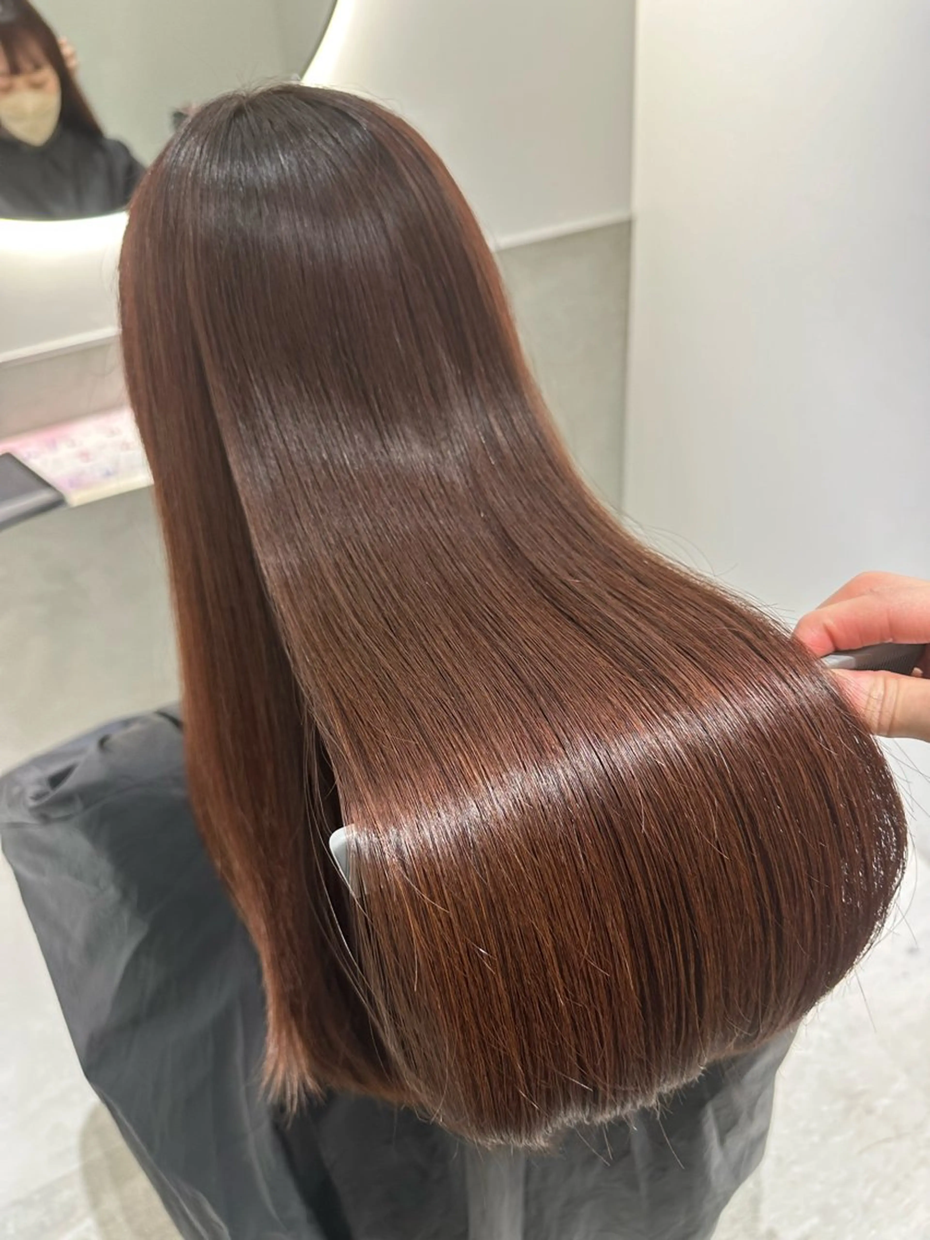 セミロング カラー カット ヘアカラー トリートメント 銀座No.1髪質改善 縮毛矯正/本木のヘアスタイル