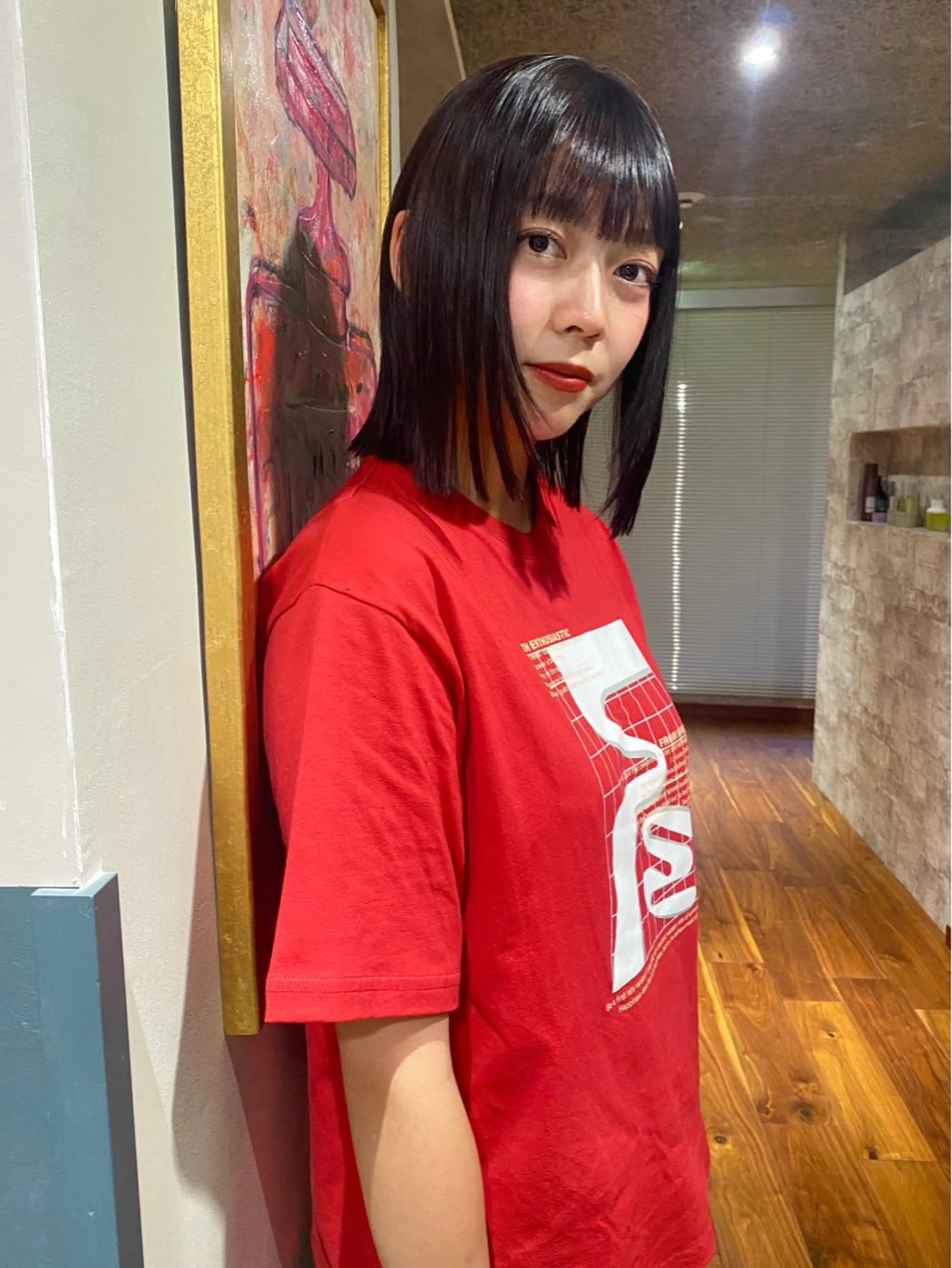 ミディアム カラー パーマ カット ヘアカラー 縮毛矯正 トリートメント mai / linoah˚✧のヘアスタイル