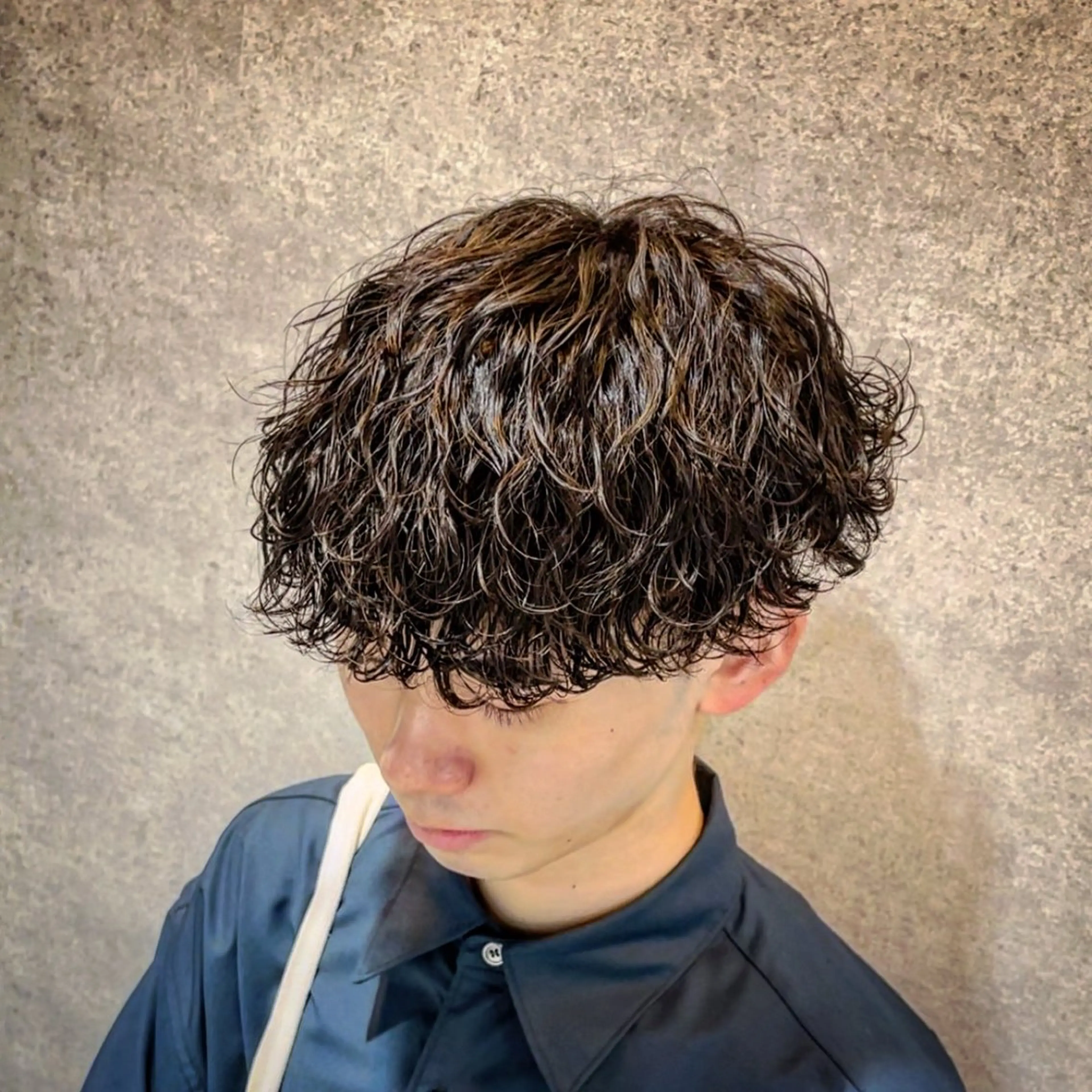 カラー パーマ メンズ メンズパーマ クリスマス カット パーマ ヘッドスパ ヘアセット 🔥メンズカット＋ パーマの達人🔥のヘアスタイル