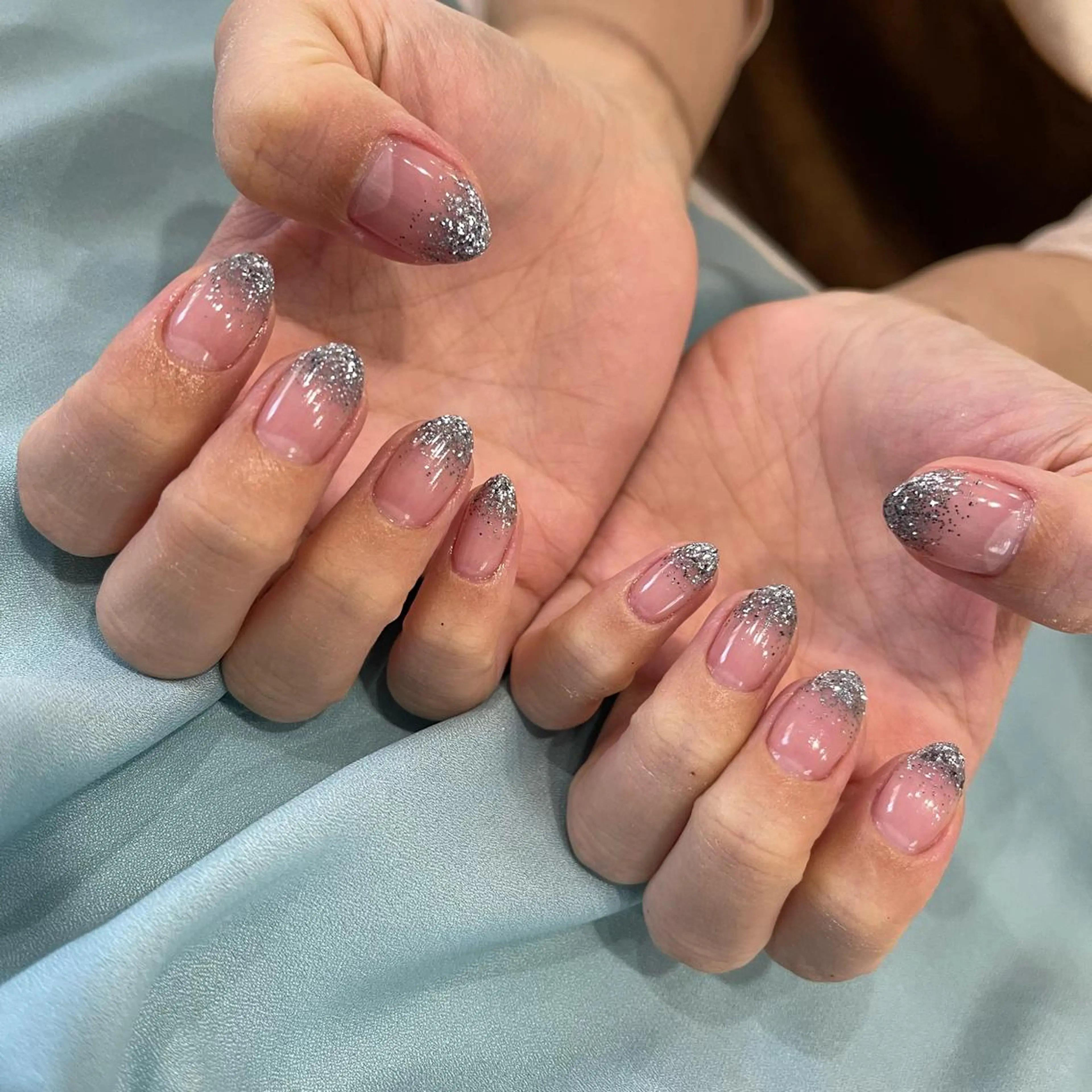 ネイル グラデーション ラメ(グリッター) ラメグラデーション Wish Nail 名古屋店所属・Wish Nail 恒川のネイルデザイン