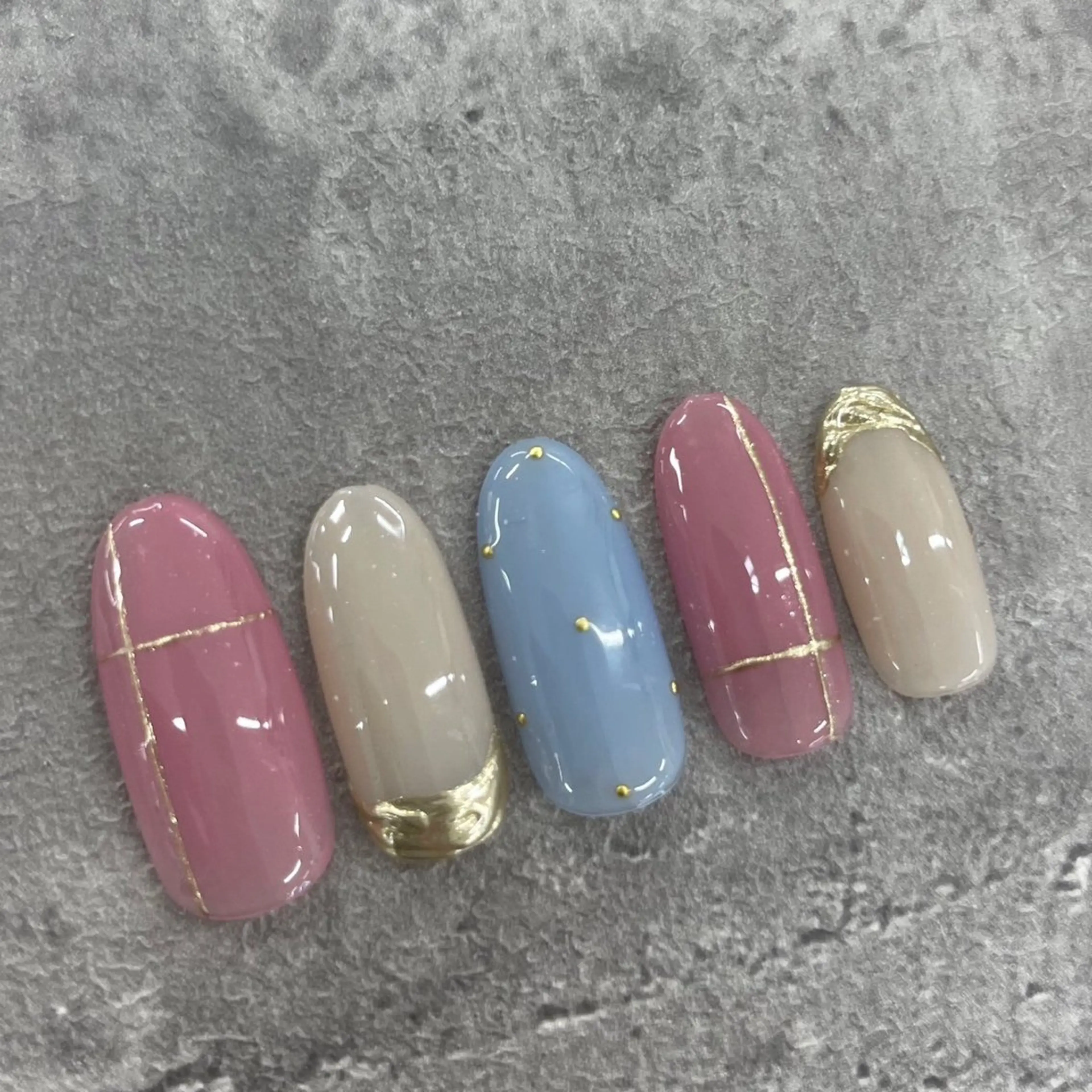 ネイル ⭐︎休業中の練習⭐︎ JNA認定講師髙橋のネイルデザイン