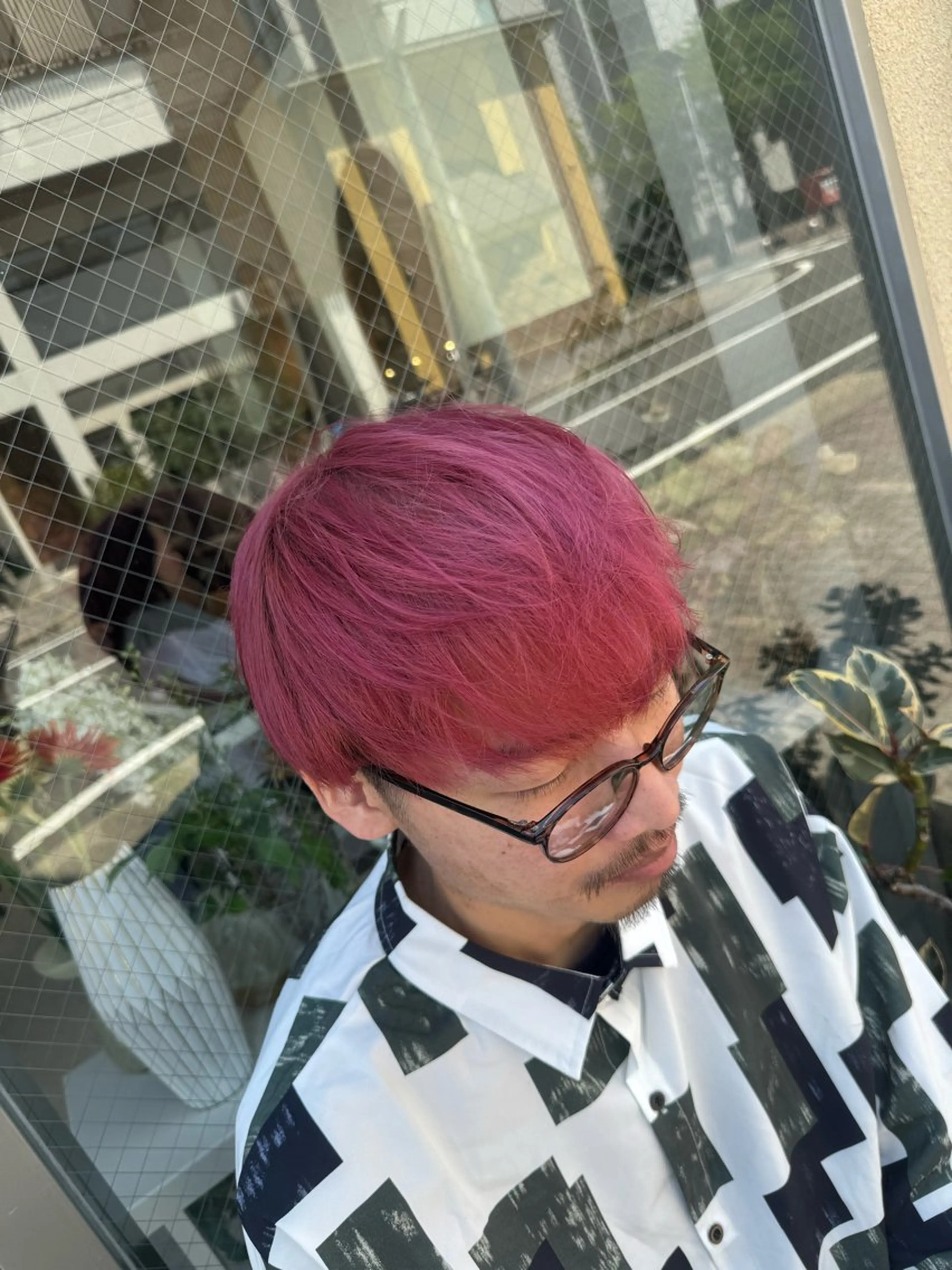 カラー ブリーチ ケアブリーチ ダブルカラー ハイトーンカラー ピンクカラー 花見 亜沙美のヘアスタイル