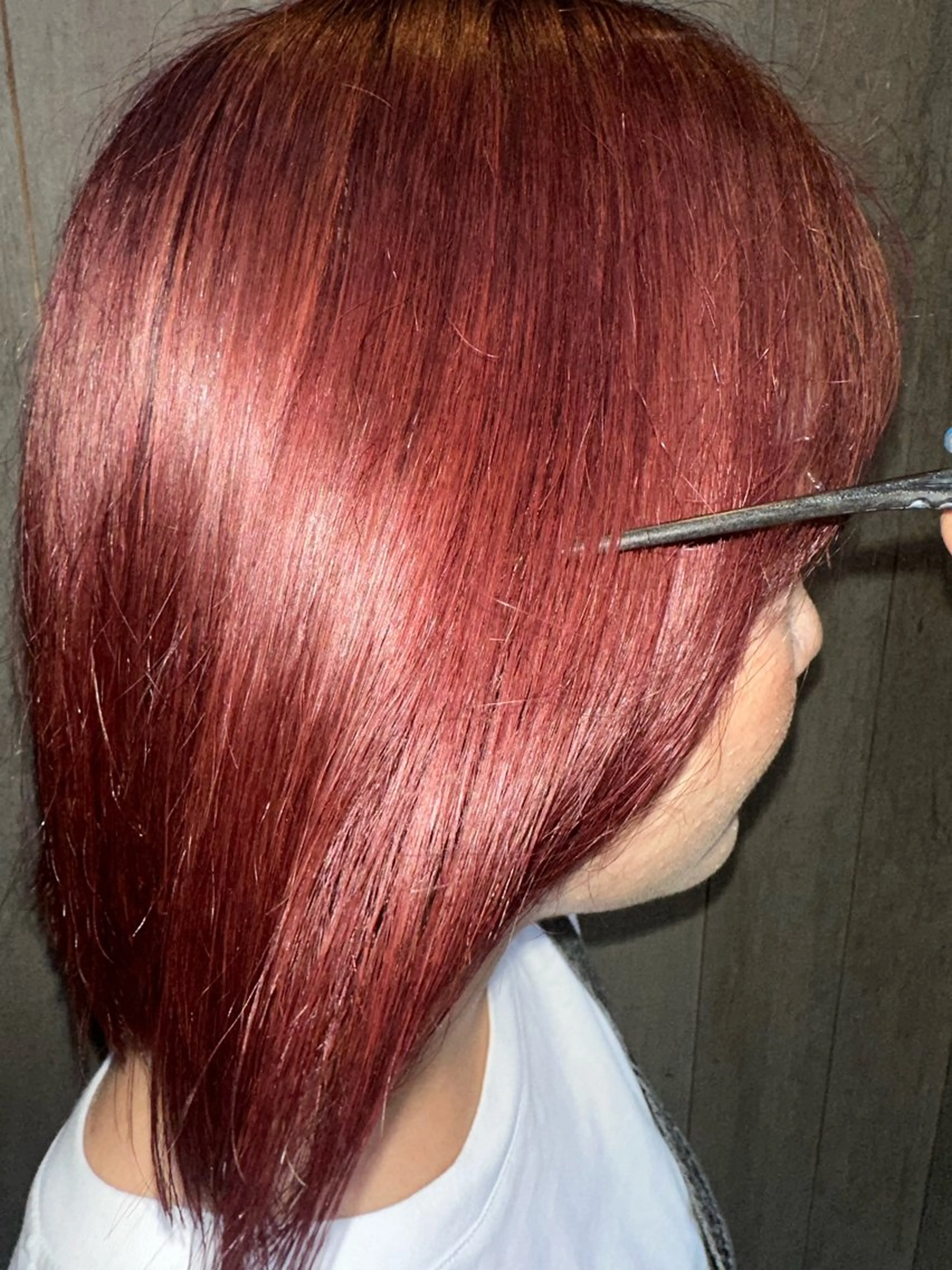 ショート カラー オレンジ ピンクカラー カット ヘアカラー 艶カラー/縮毛矯正/ ブリーチカラー/みなのヘアスタイル