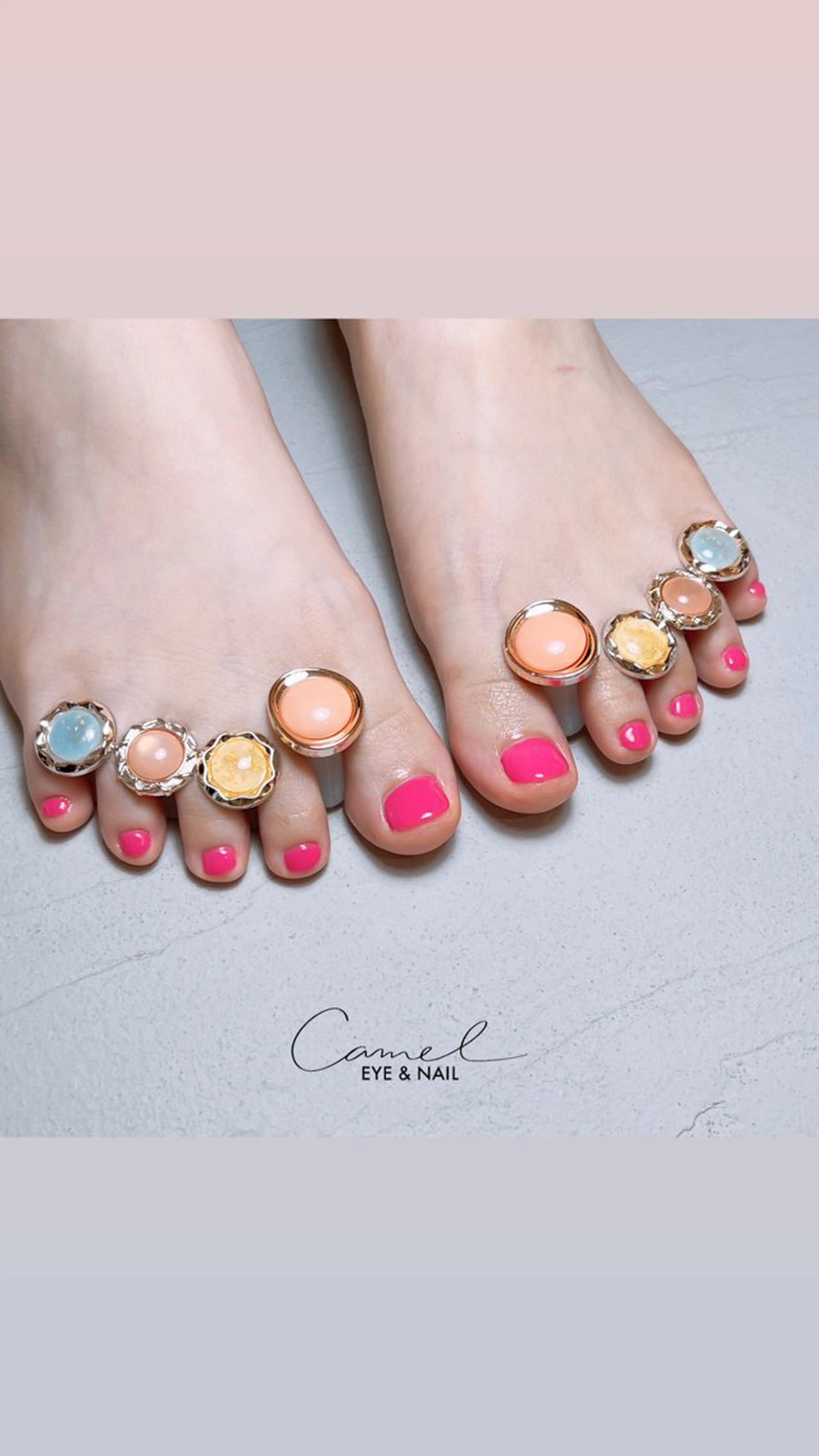 フットワンカラーネイル/オフ込みの写真