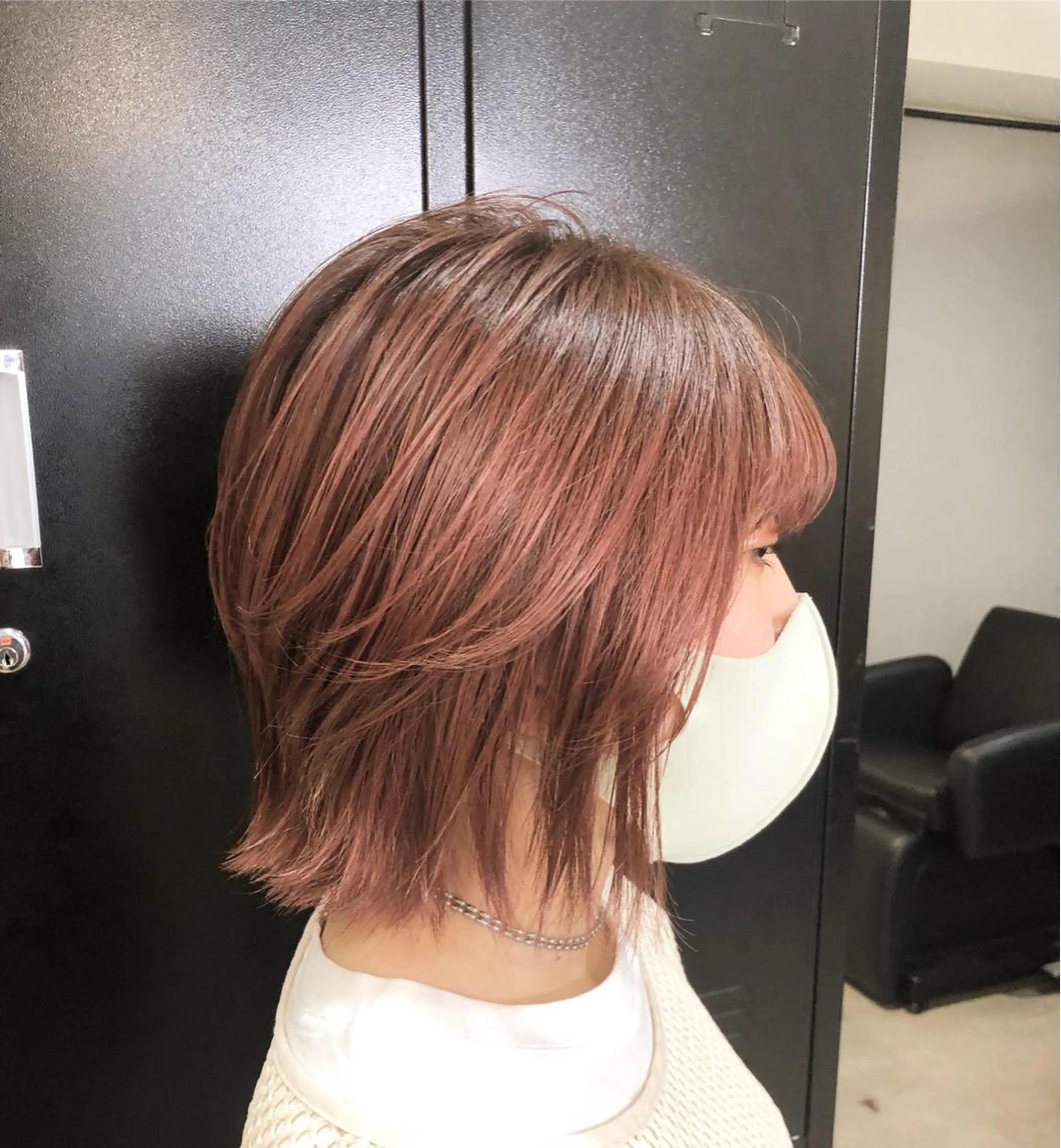 ミディアム カラー アディクシーカラー ブリーチ 透明感カラー イルミナカラー ピンクカラー i  plus＋所属・髪質改善で 憧れの潤艶美髪にのヘアスタイル