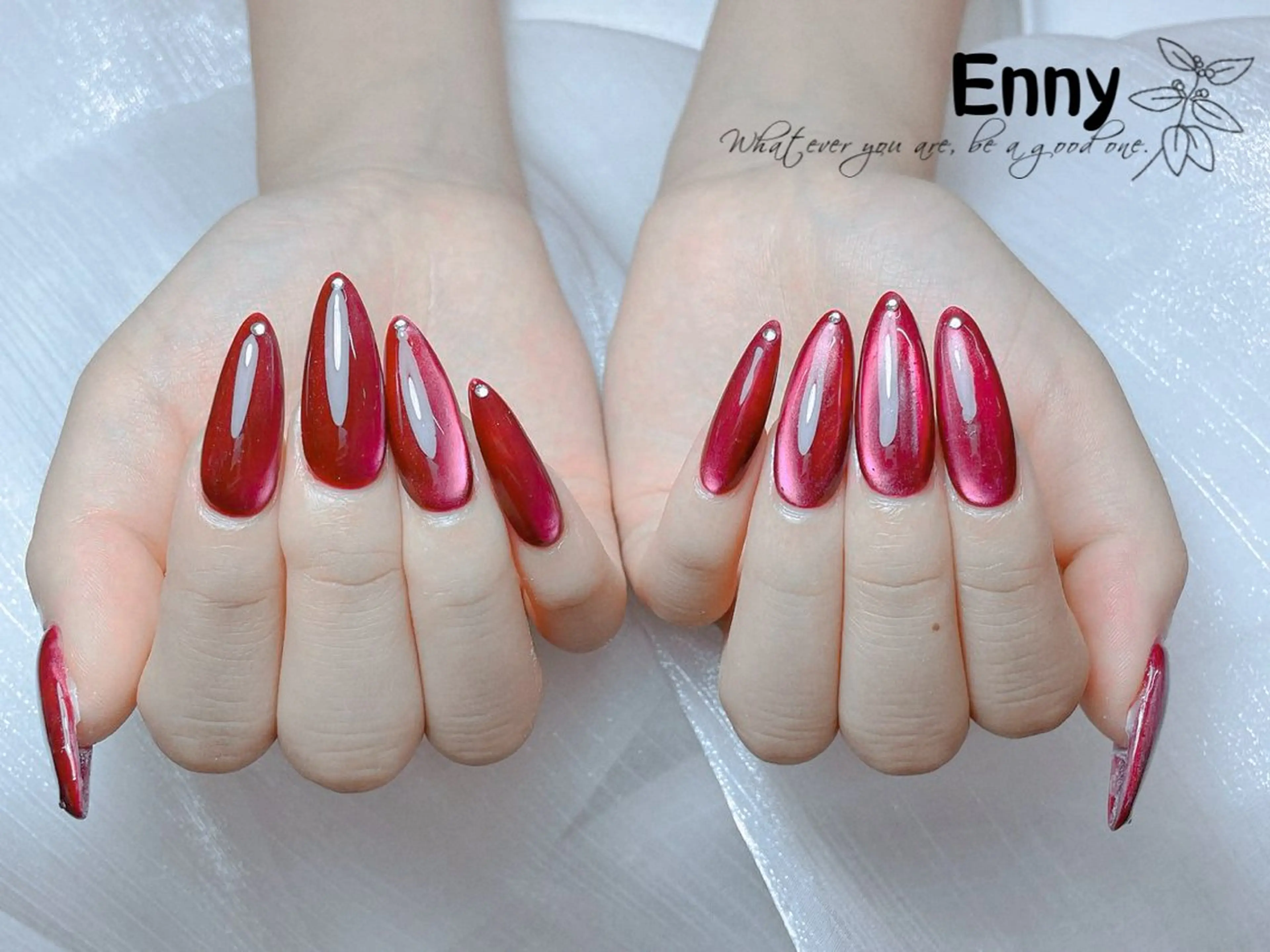 ネイル チークネイル 長さ出し フットネイル フレンチネイル ジェルネイル ハンドネイル ENNY ネイルサロンのネイルデザイン