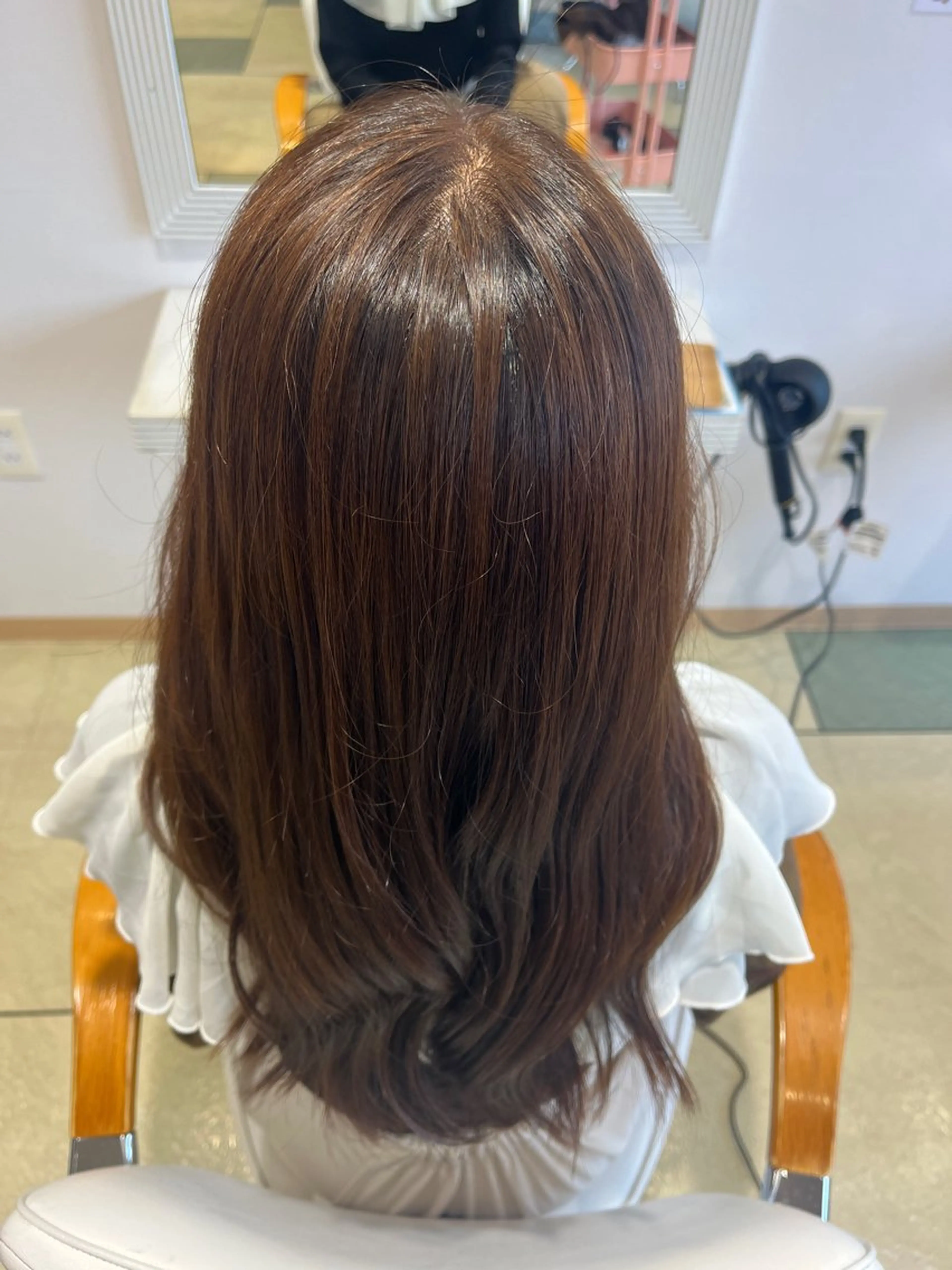 セミロング カラー 透明感カラー/ くびれヘア/ユウユのヘアスタイル