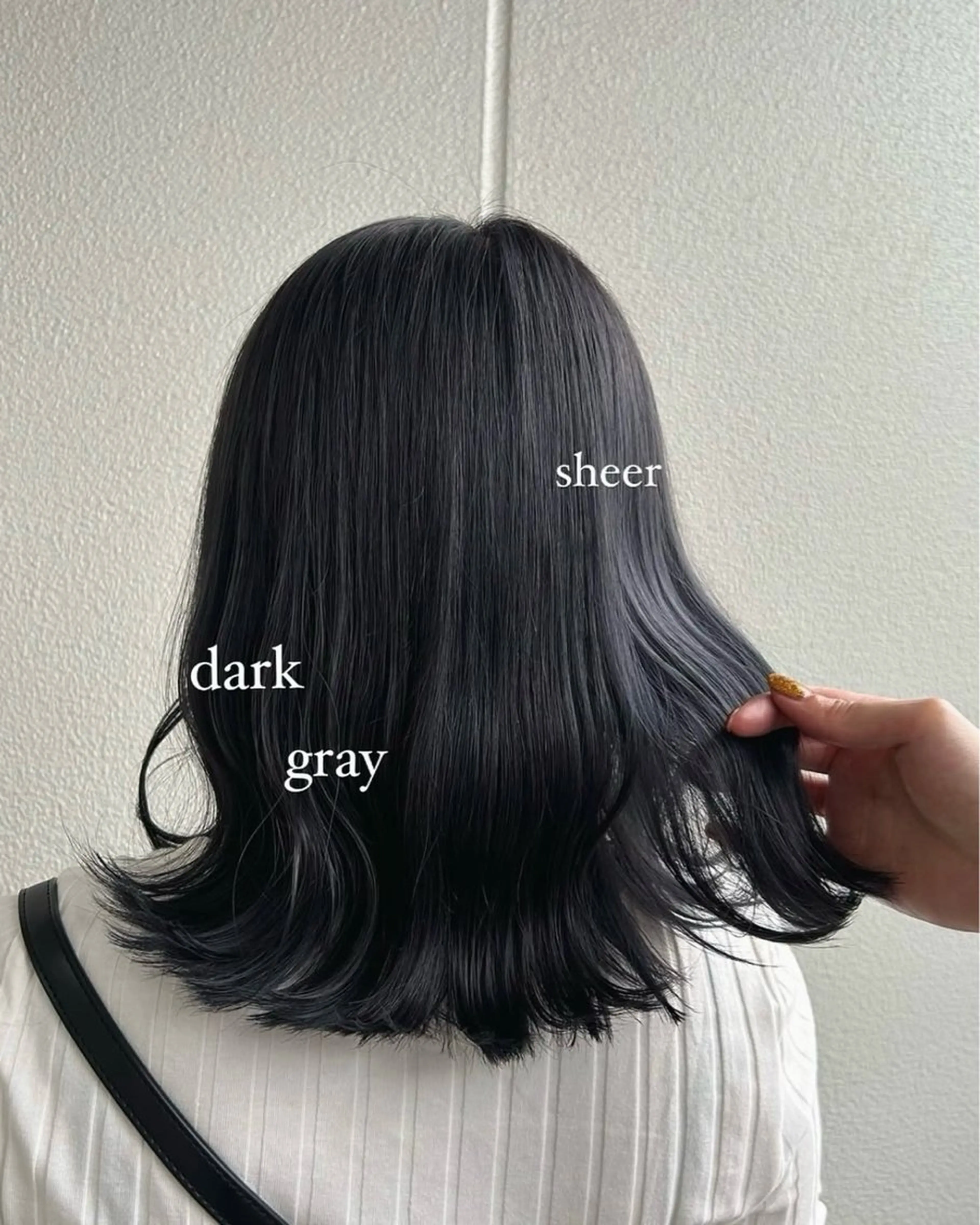 ミディアム カラー ダークグレー 暖色/垢抜け韓国ヘア 🇰🇷桑原ユキネのヘアスタイル