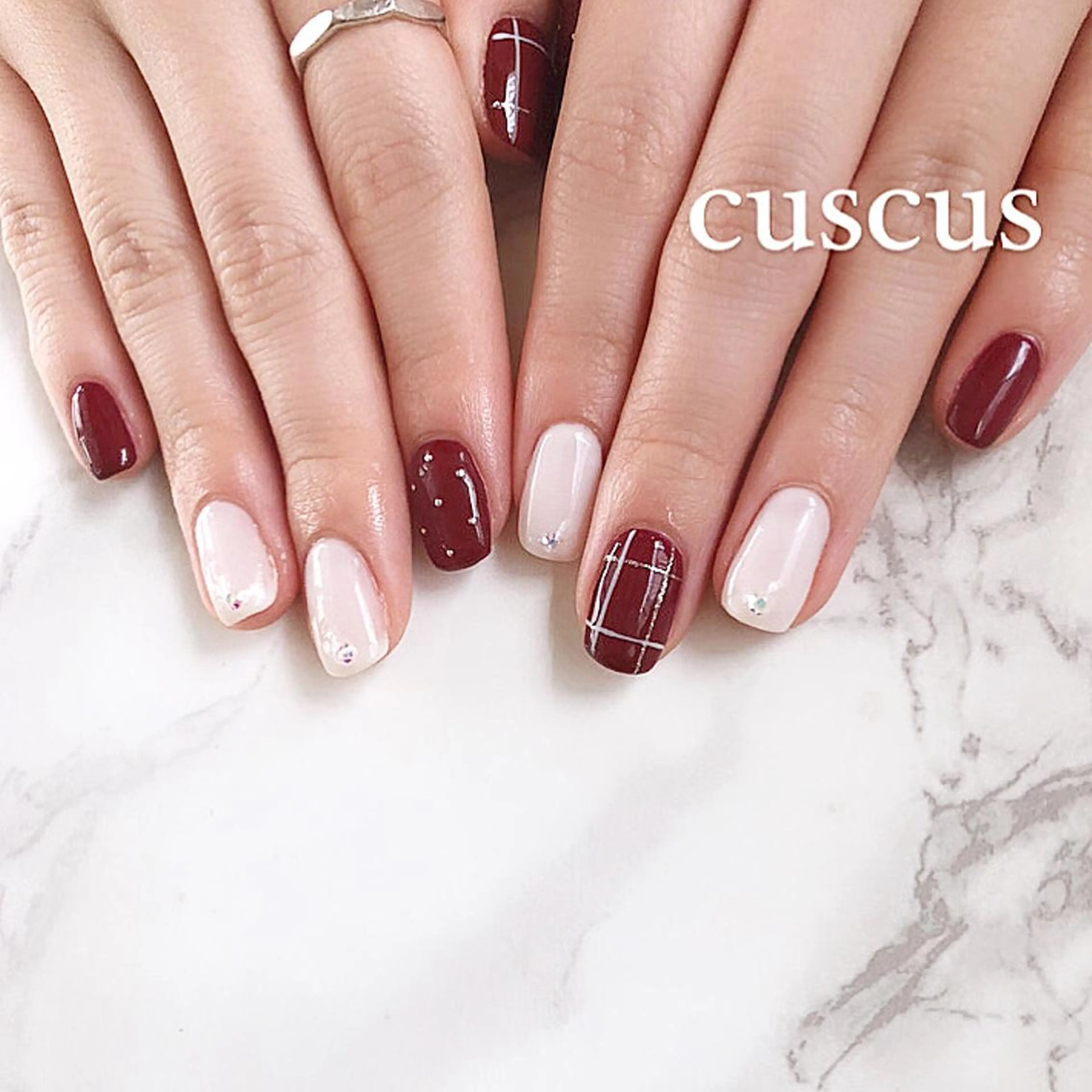 ネイル ハンドネイル ＣＵＳＣＵＳ …ｔ.akiのネイルデザイン