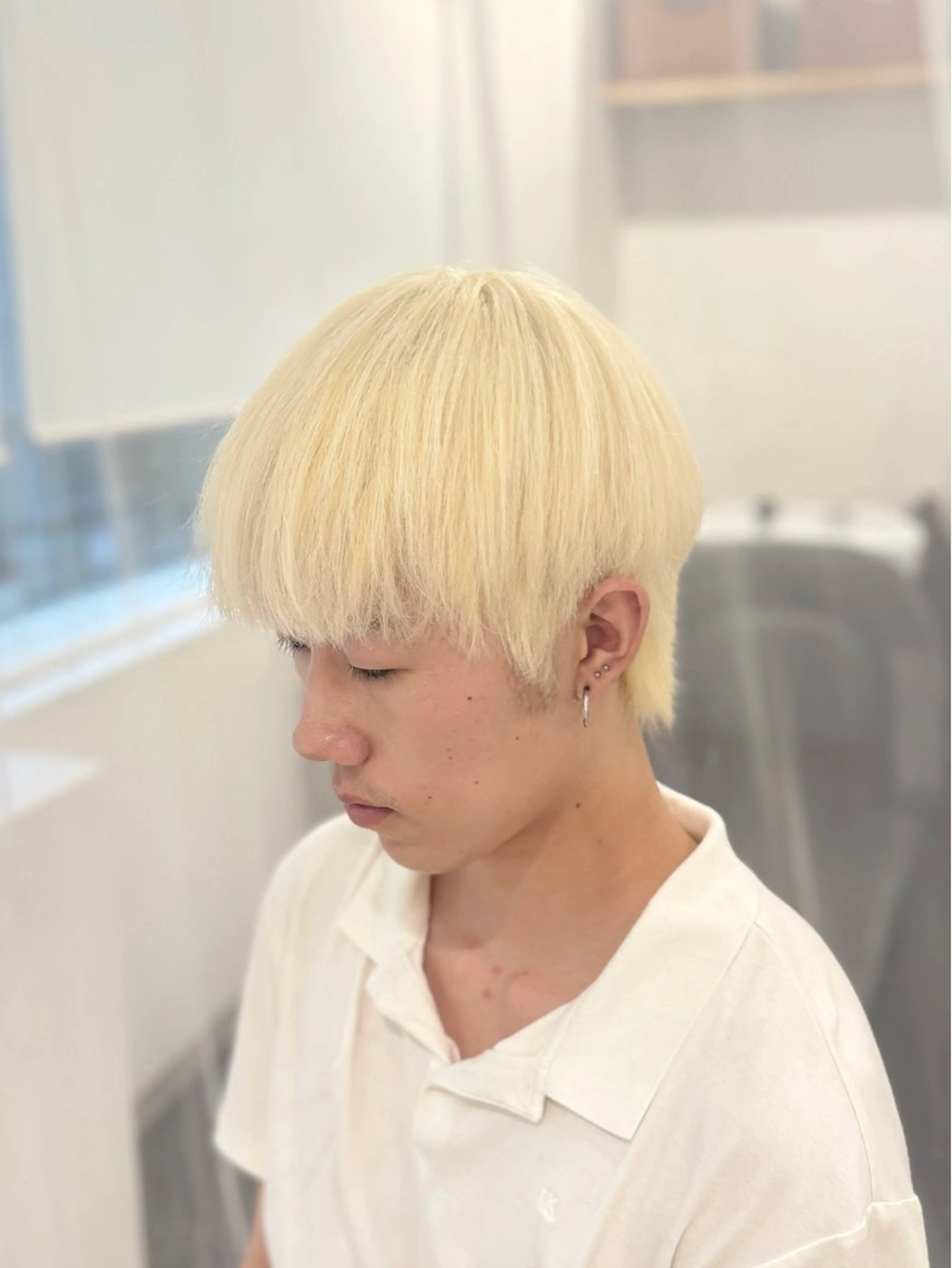 カラー メンズ ヘアカラー トリートメント GaKu/ハイトーン /ブリーチ/ブロンドのヘアスタイル