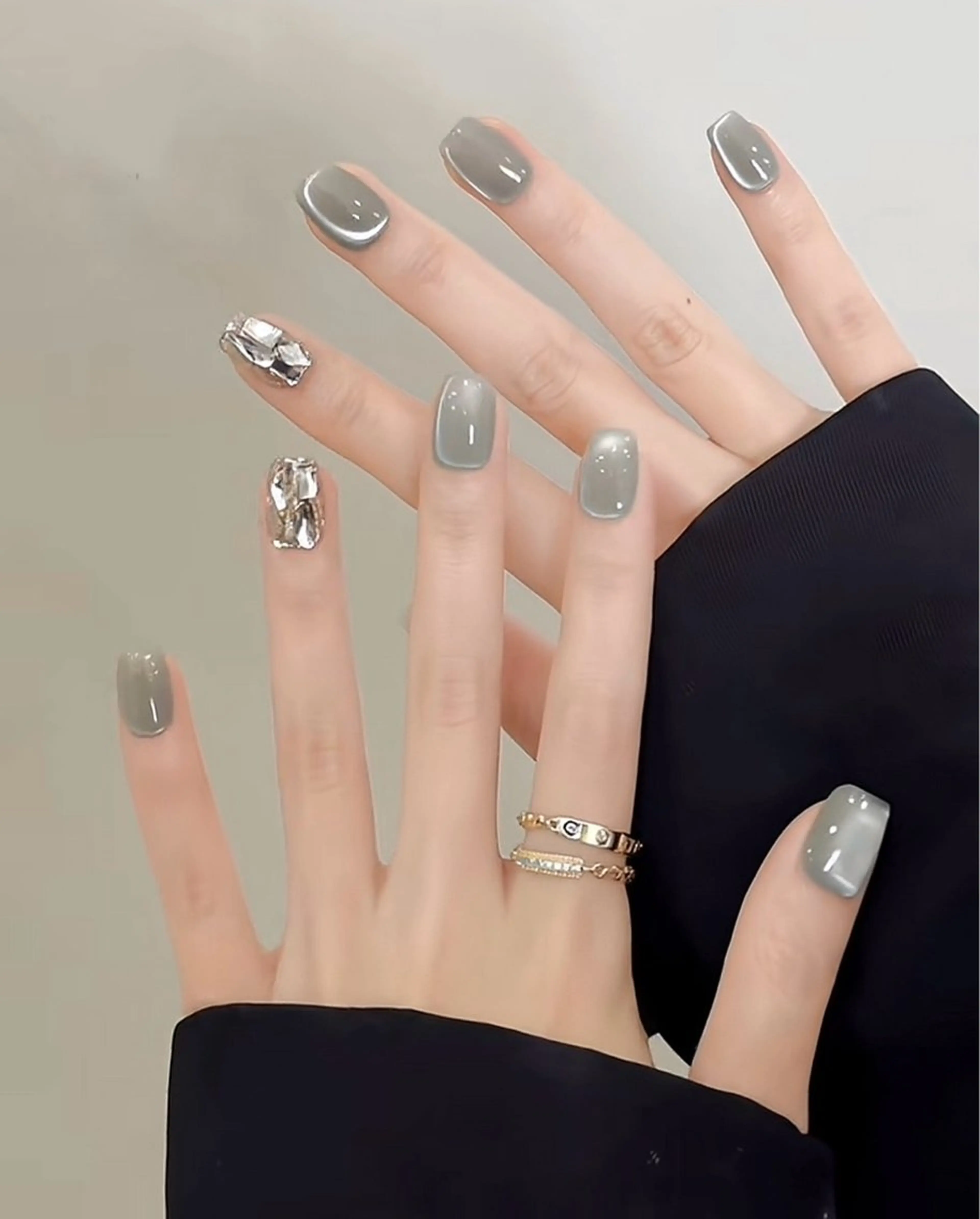 ネイル ハンドネイル 長さ出し専門 パーツのネイルデザイン