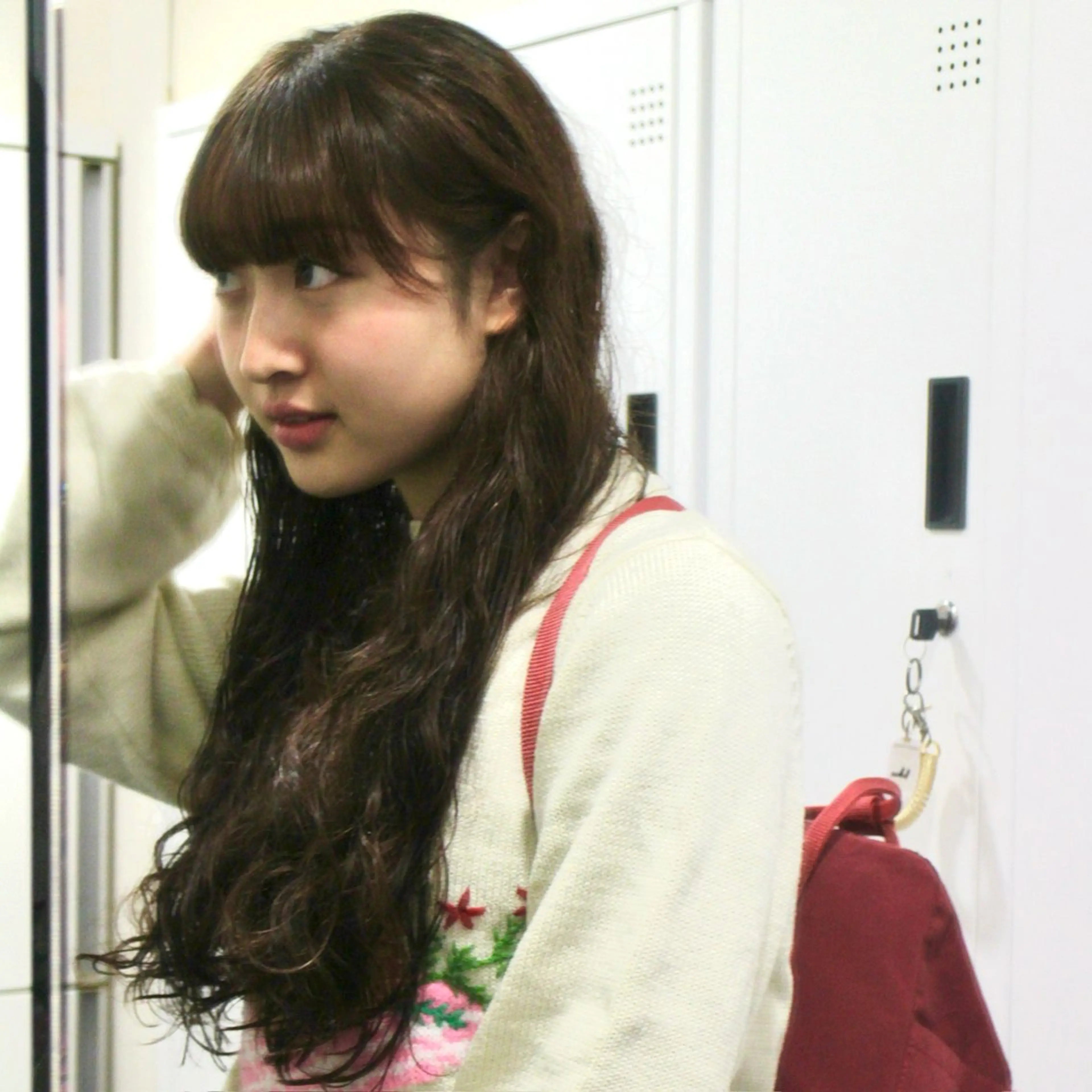 ロング カラー パーマ カーリーパーマ/ 透明ｶﾗｰ/MIKUのヘアスタイル