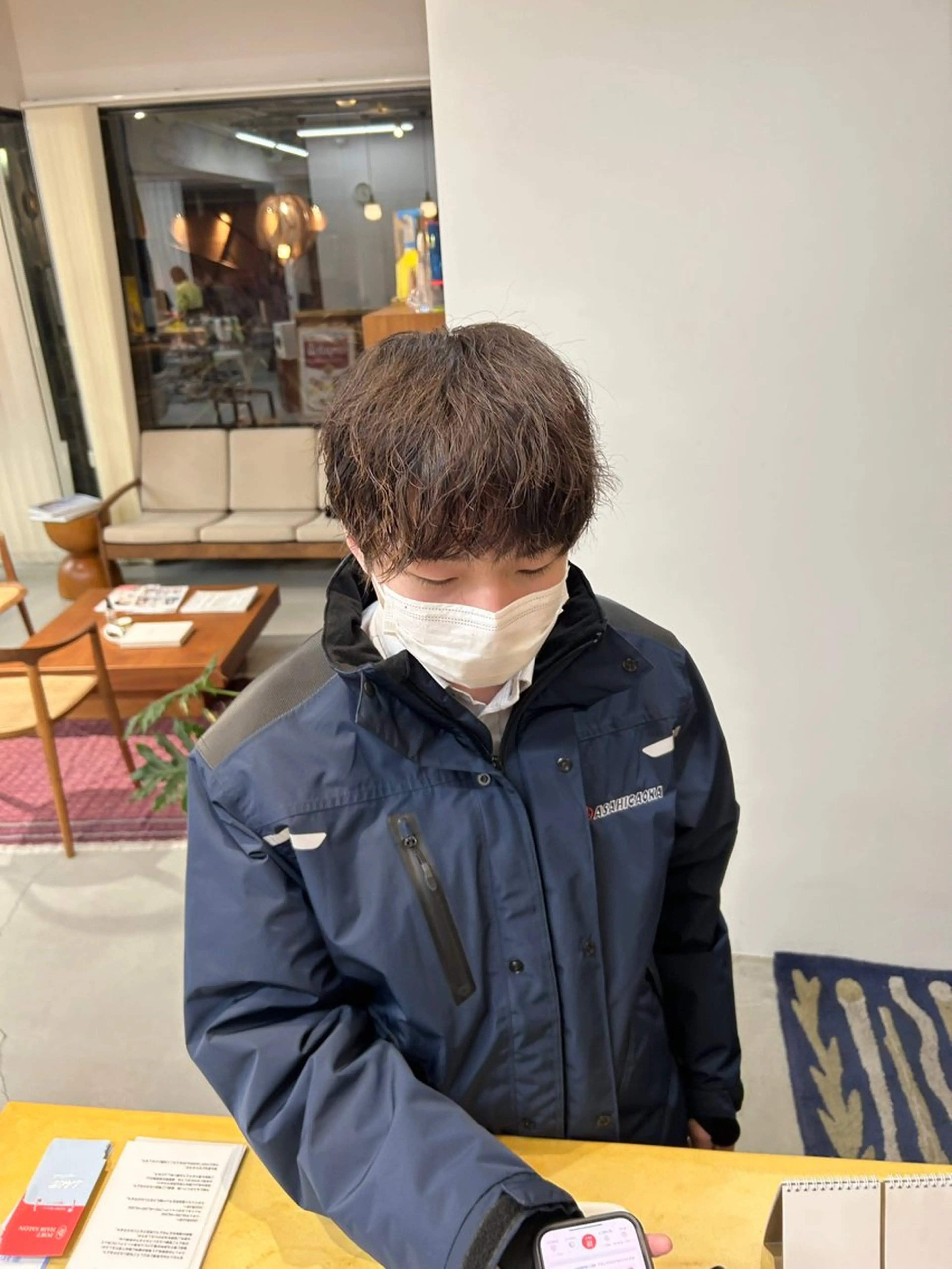 メンズ マッシュ メンズパーマ 刈り上げ 藤原 あかりのヘアスタイル