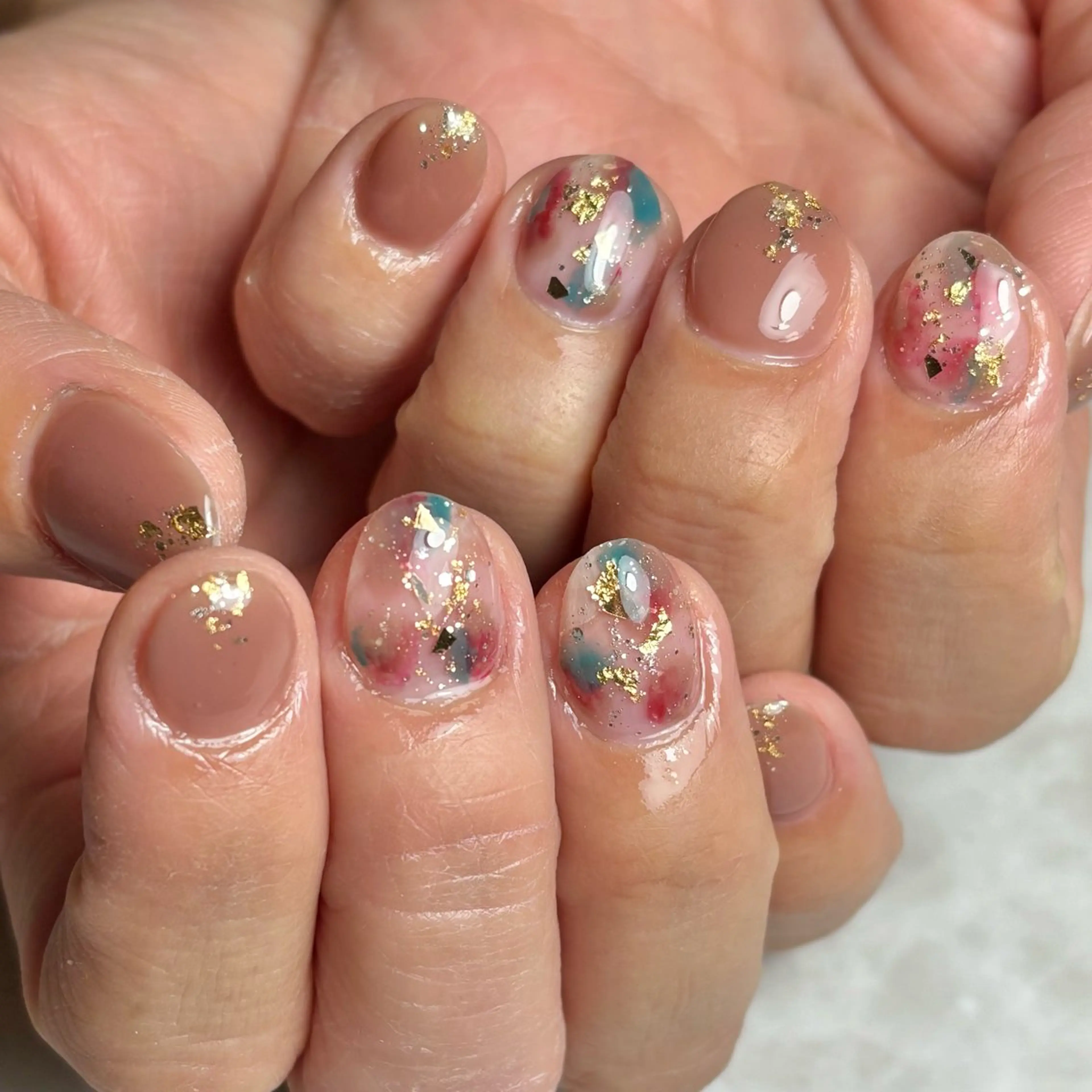 ネイル ニュアンスネイル ハンドネイル NAILSALON en+所属・NAILSALON en+沖縄市美原のネイルデザイン