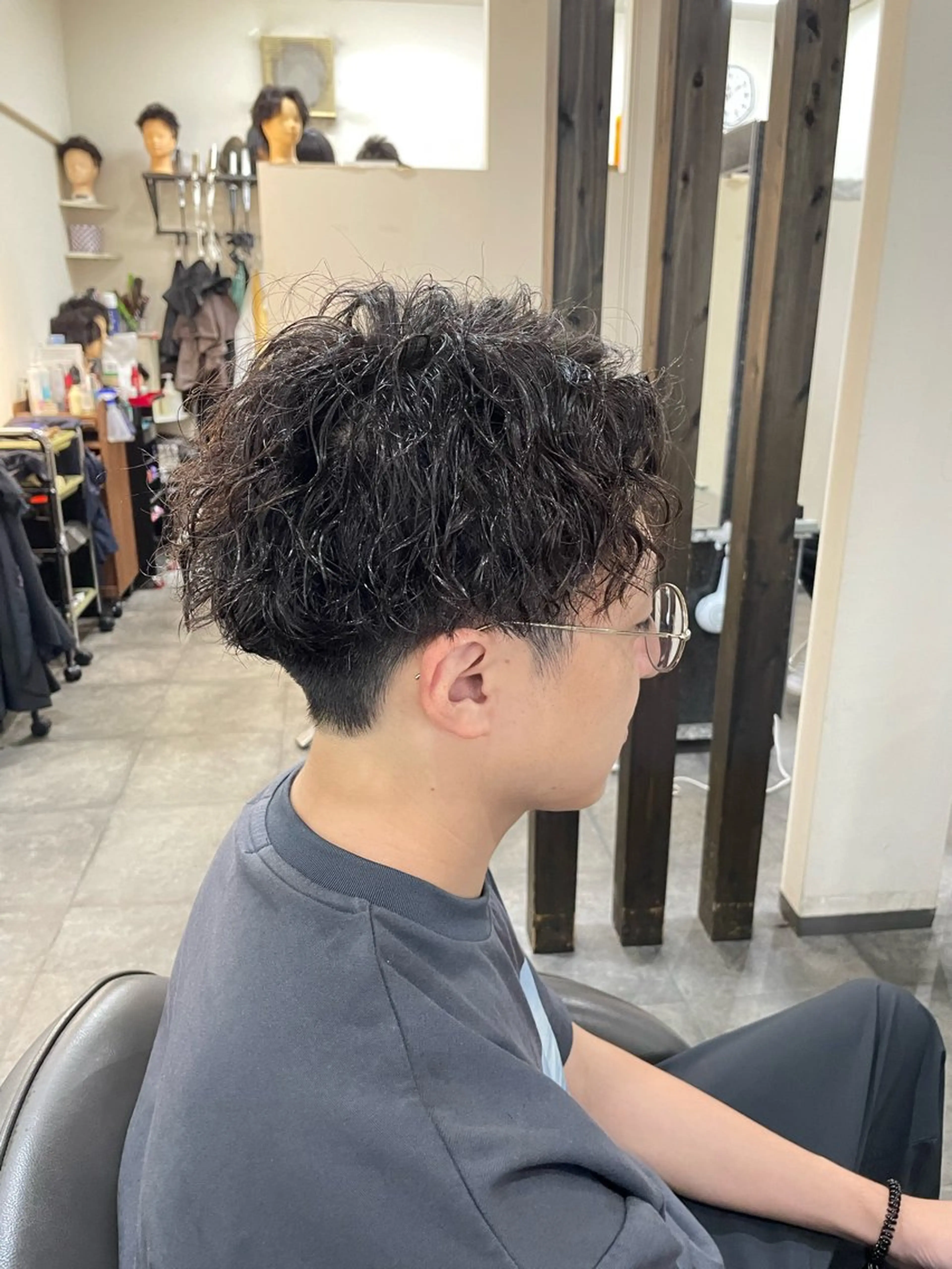 ショート パーマ メンズ カット パーマ Leggu所属・木田 智大のヘアスタイル