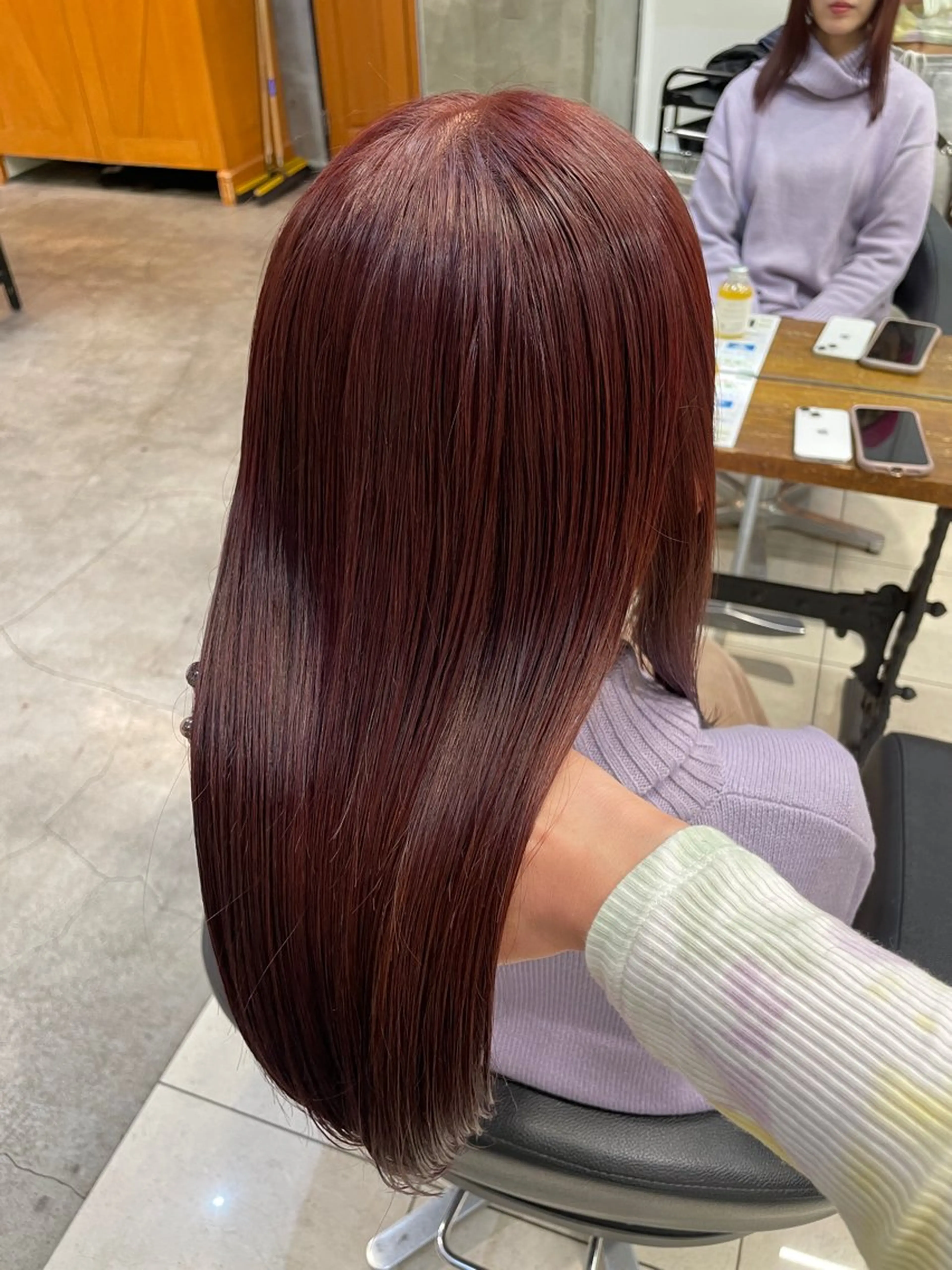 ロング カラー パーマ ヘアアレンジ 縮毛矯正 トリートメント 似合わせカラー / レイヤーMADOKAのヘアスタイル