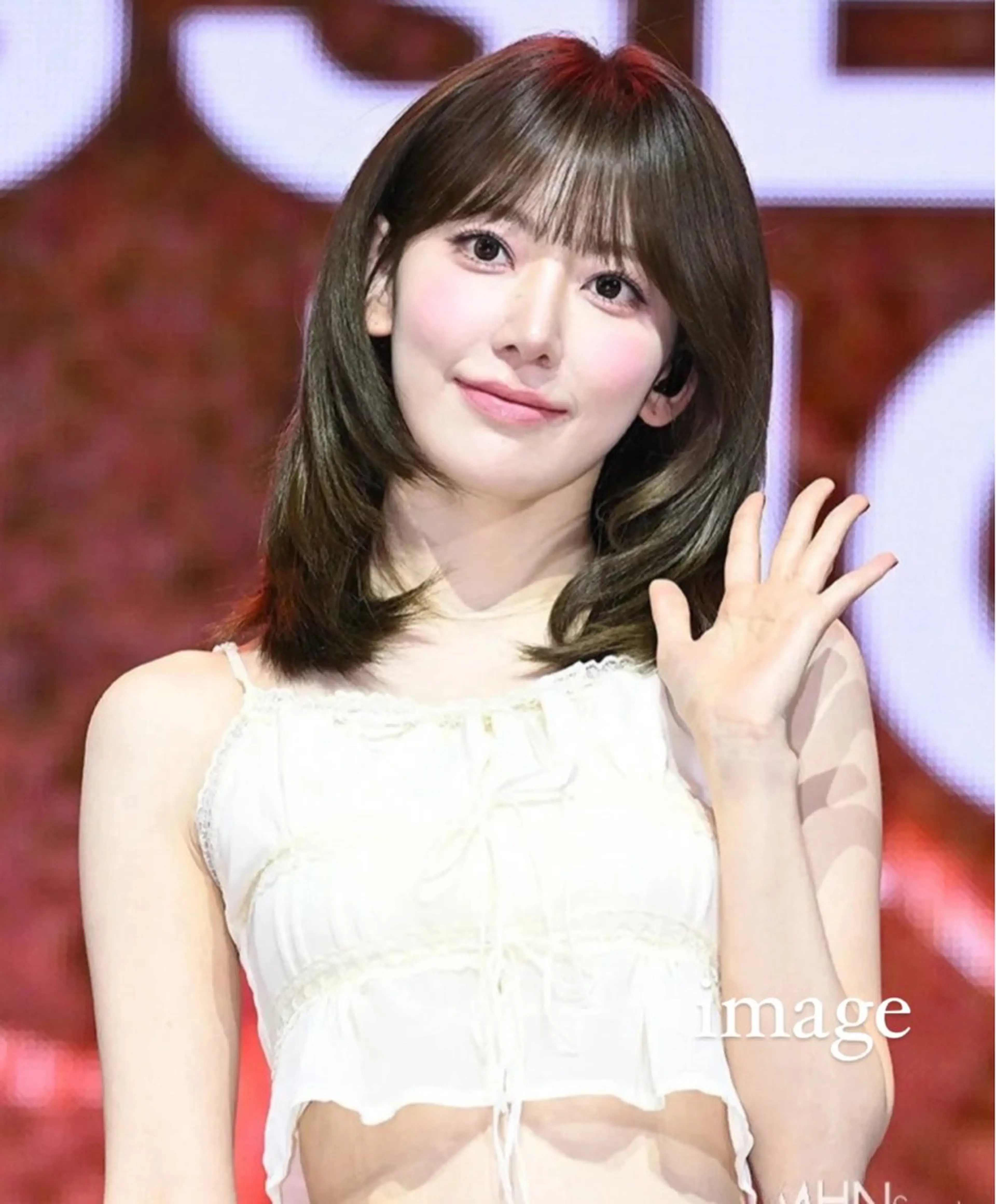 ミディアム カット トリートメント レイヤーカット/ 縮毛矯正/ミサキ💐のヘアスタイル