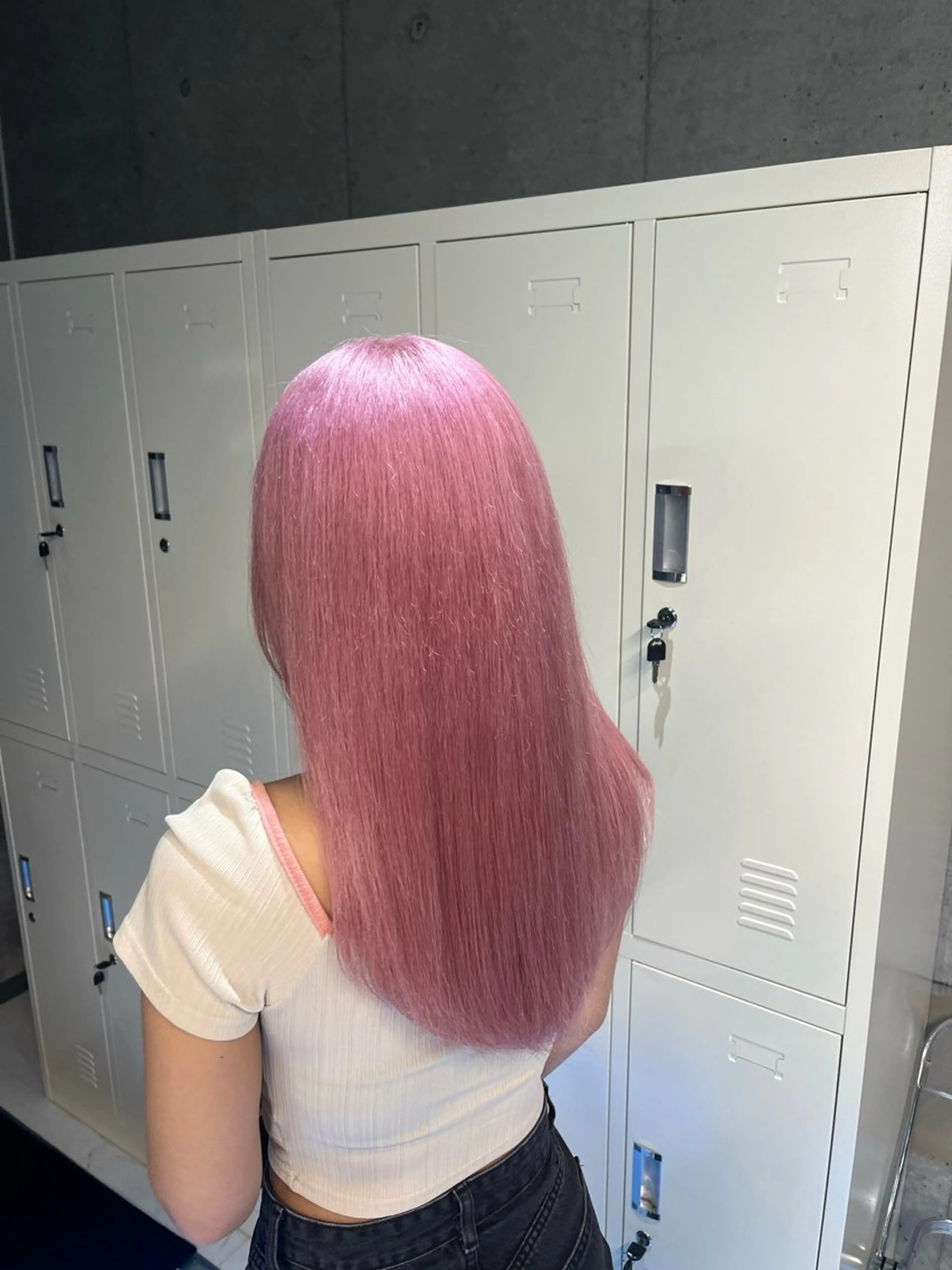 セミロング pink hair 🩷mayu🩷のヘアスタイル