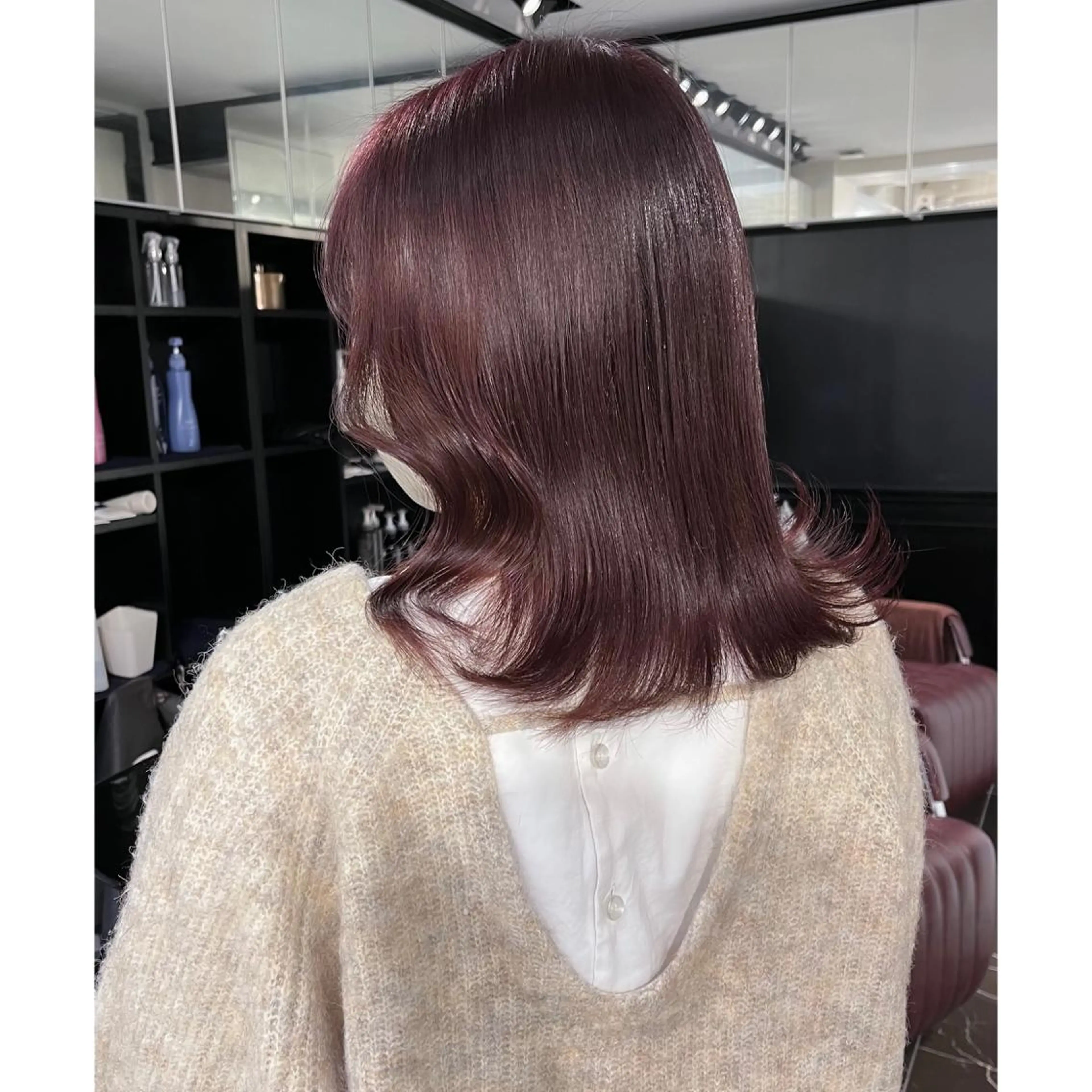 ミディアム カラー ブリーチ ブリーチなしカラー ヘアカラー LOTTA CUCCI所属・miyu /トレンド カラー×艶髪のヘアスタイル