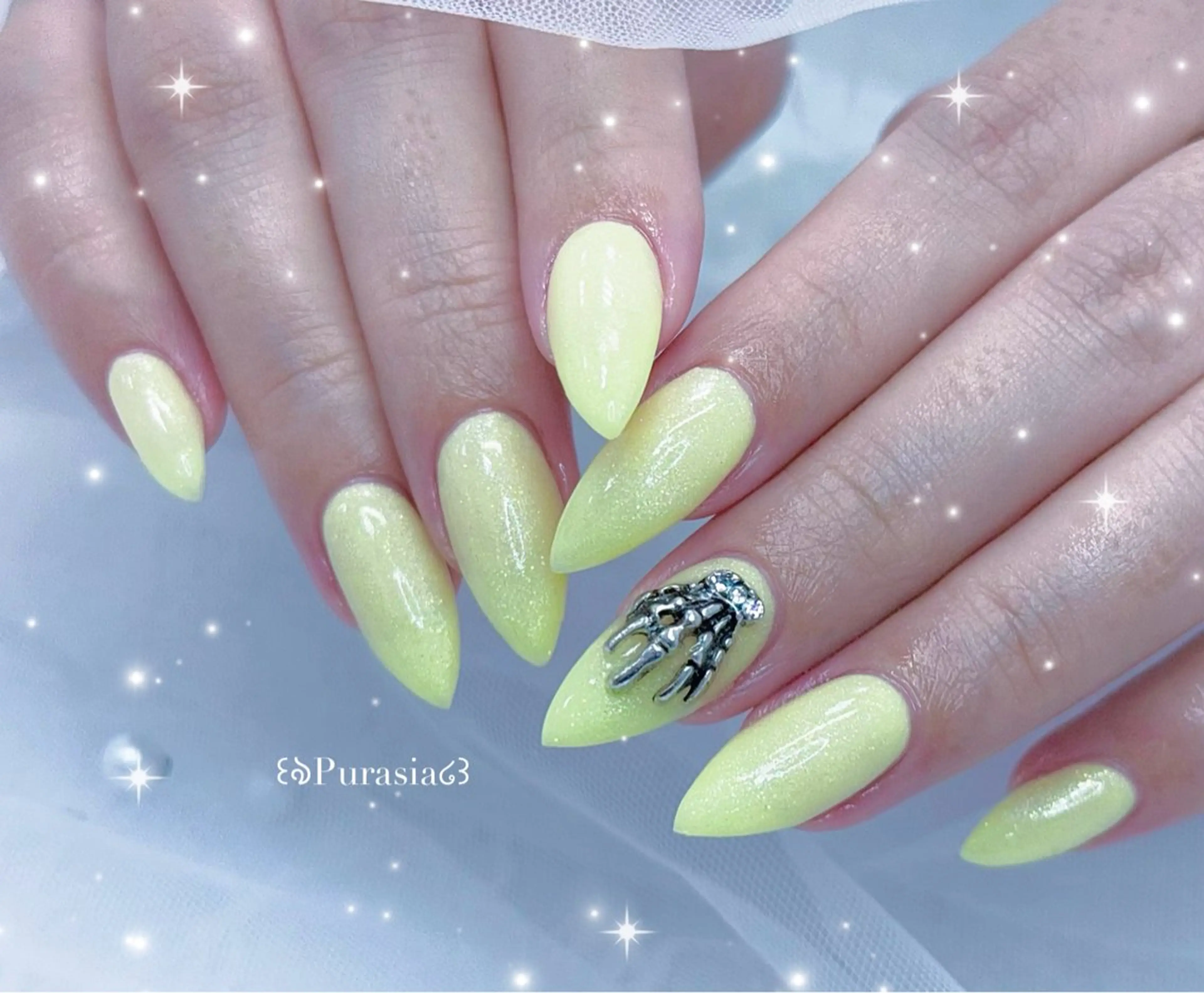 ネイル ハンドネイル Purasia高橋✧ マグ/ワンホン/地雷のネイルデザイン