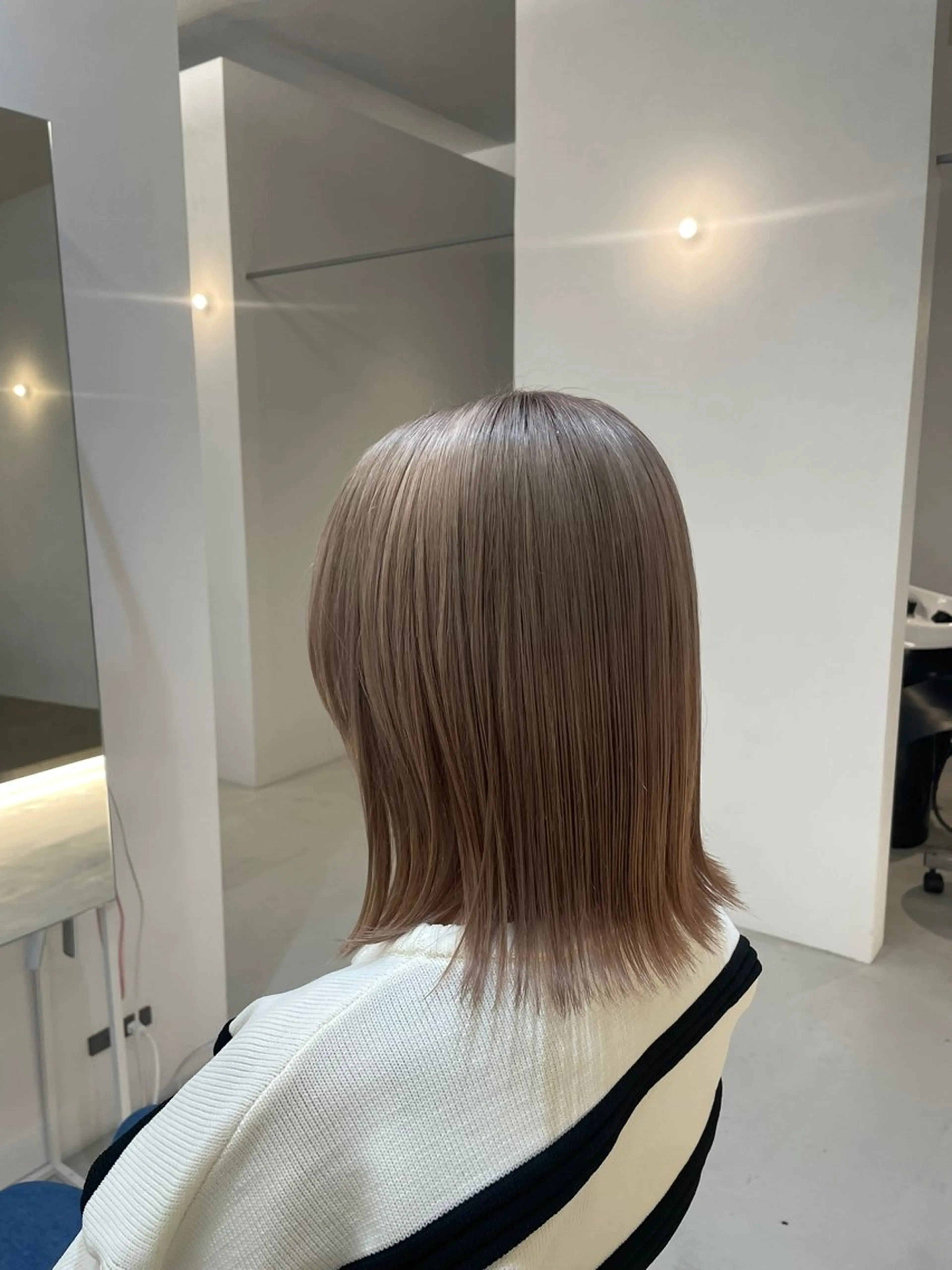 ミディアム カラー ヘアカラー 艶髪/透明感カラー/ 韓国/nonokaのヘアスタイル