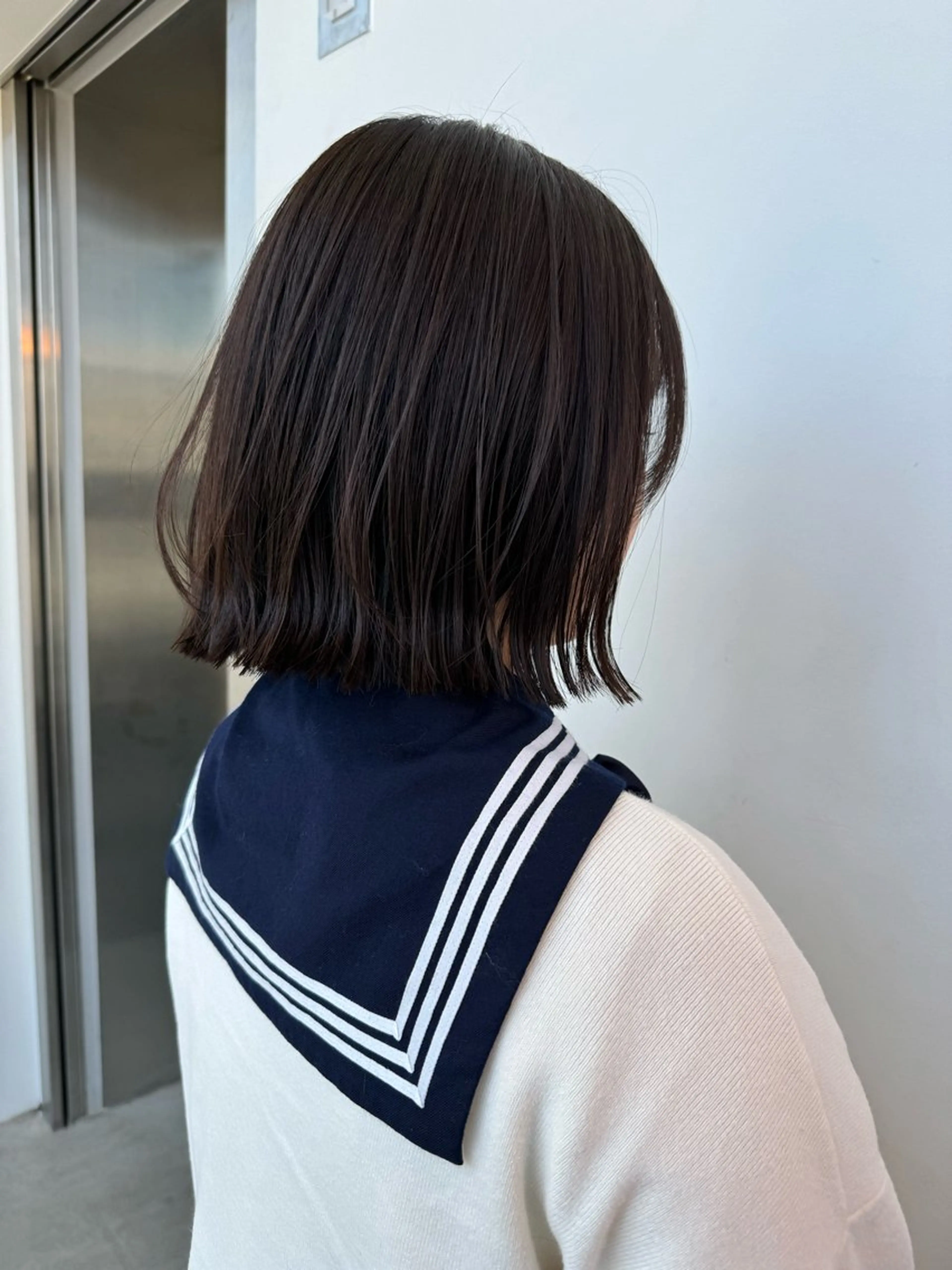 ショート カラー 切りっぱなしボブ ボブ 外ハネヘア カット ヘアカラー トリートメント 💎ボブ/似合わせの 達人/縮毛矯正/畔上のヘアスタイル