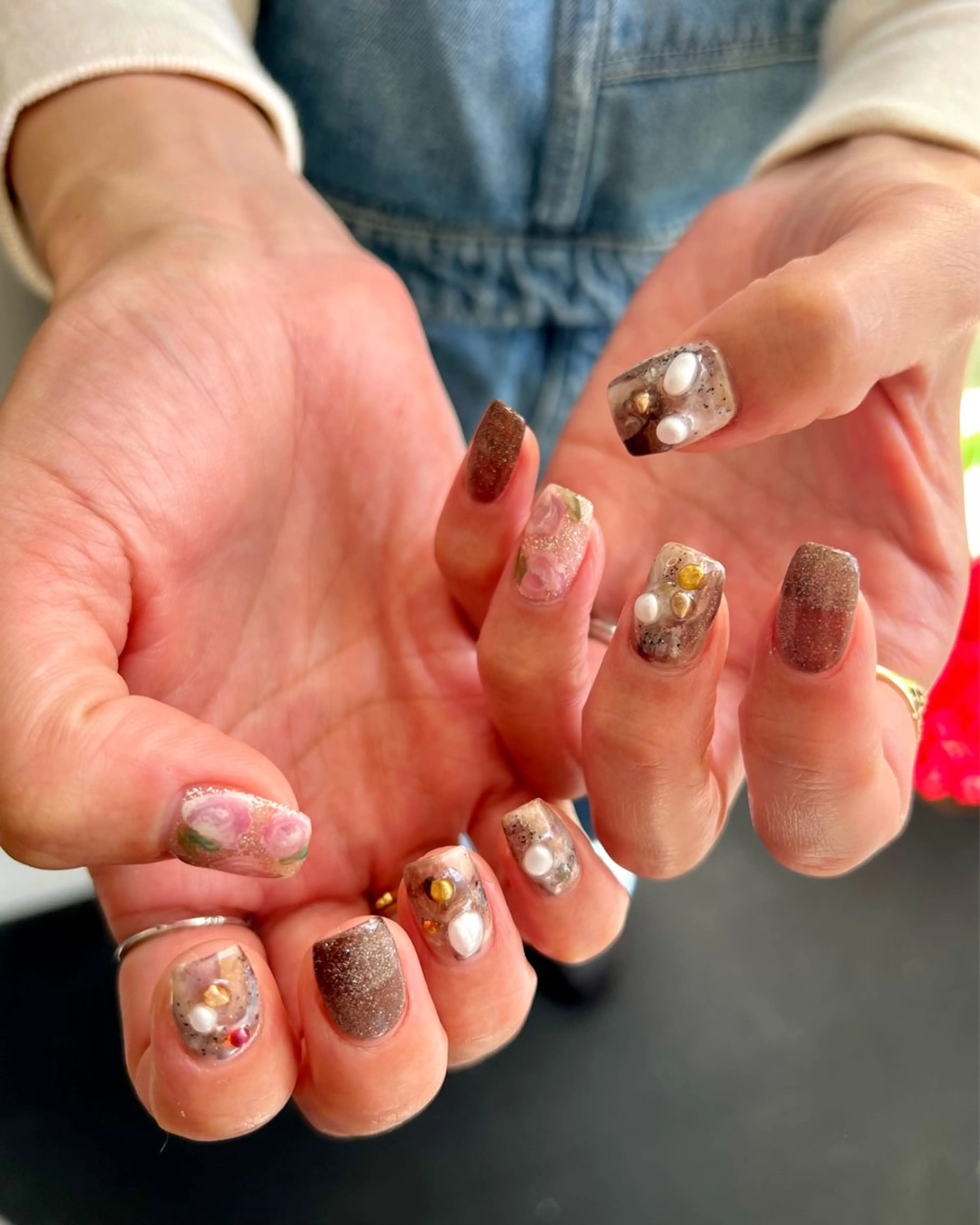 ネイル アートネイル ハンドネイル 🧁🥕 asukaのネイルデザイン