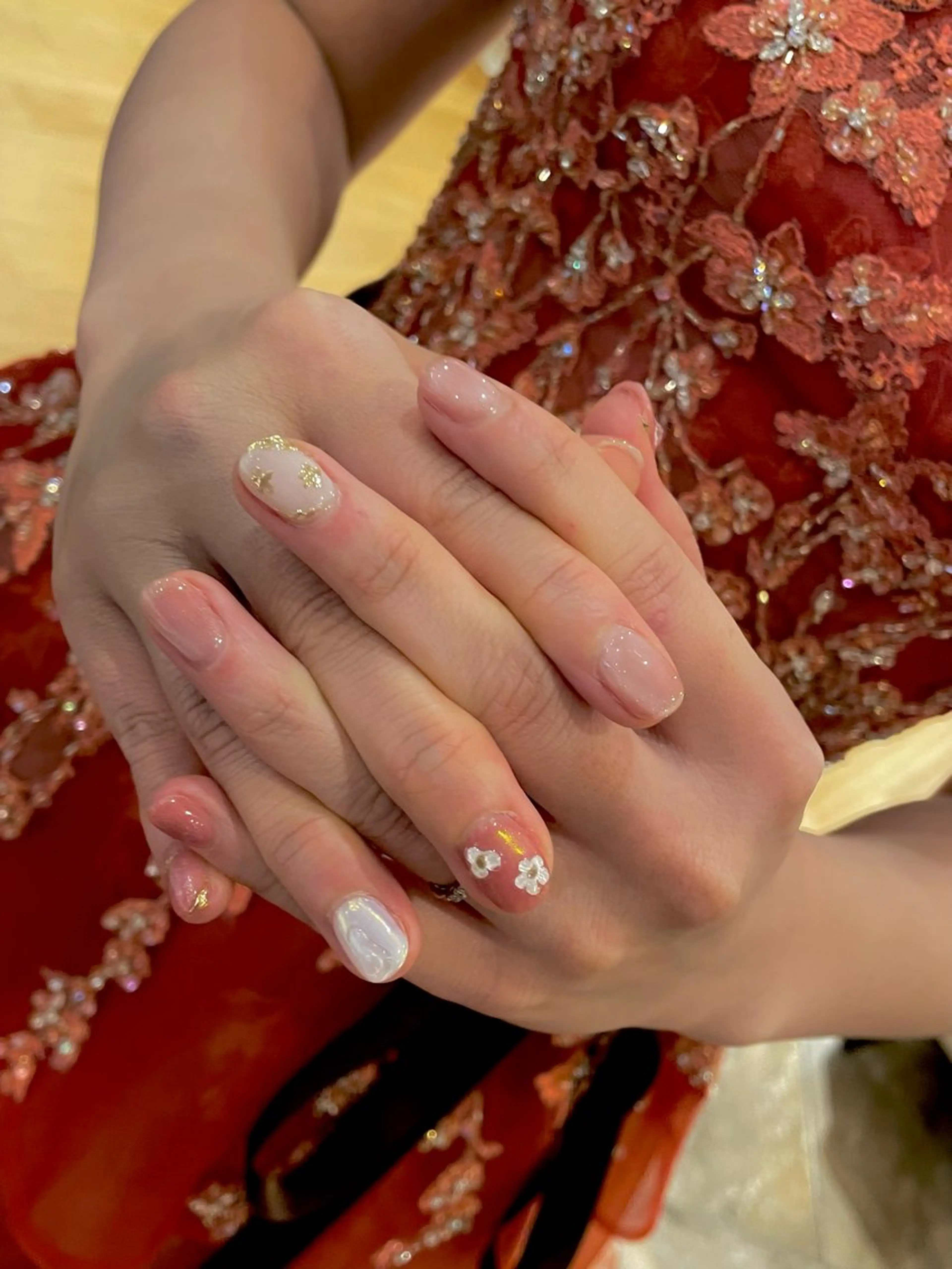 ネイル ブライダルネイル Home salon Rのネイルデザイン